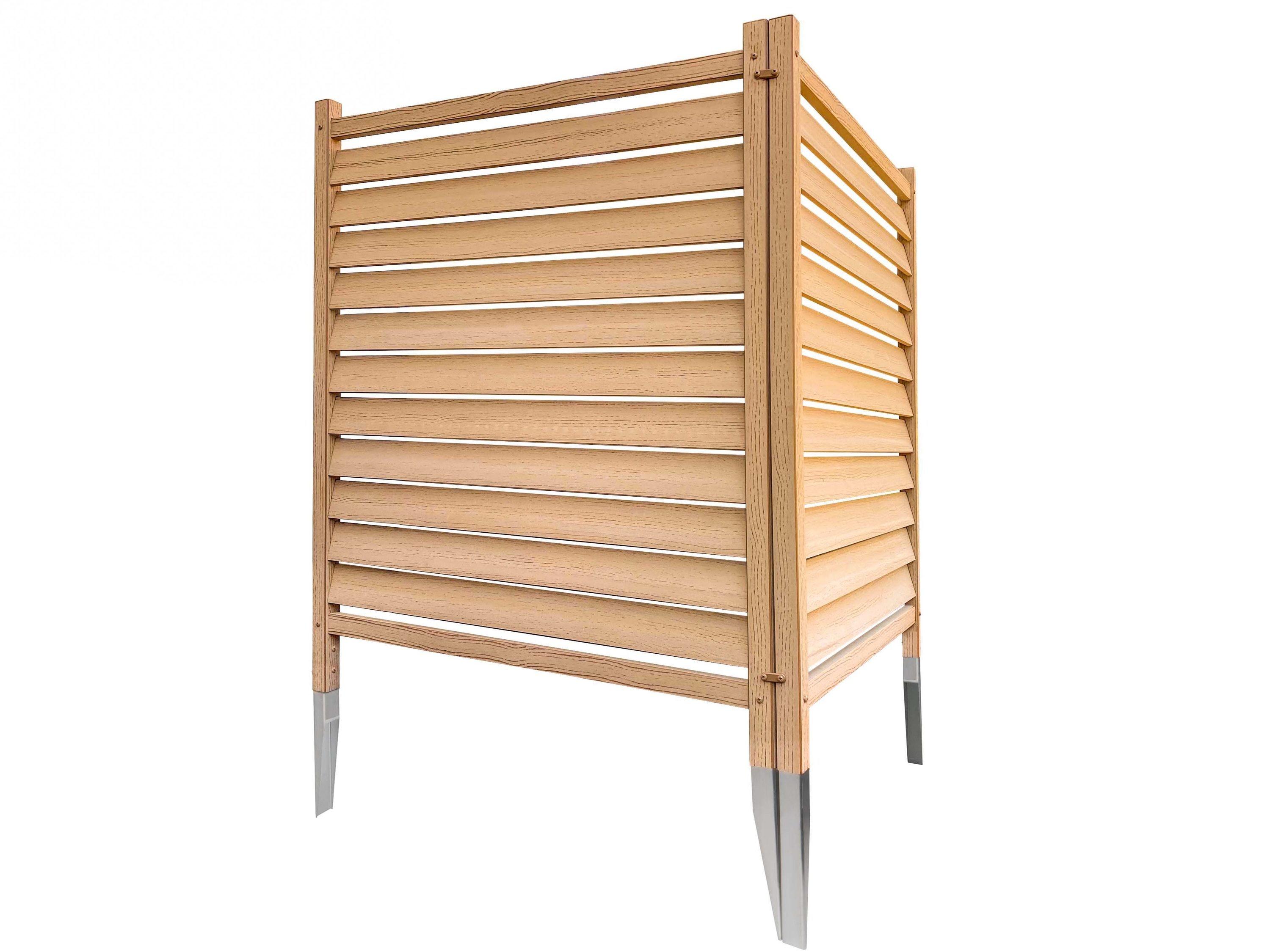 Enclo 44in H x 36in W (2 Panels) No Dig Enclo Waverly Vinyl Privacy Screen, Outdoor Privacy Screen Panels, Trash Can Enclosure, Air Conditioner & Pool Equipment Enclosure