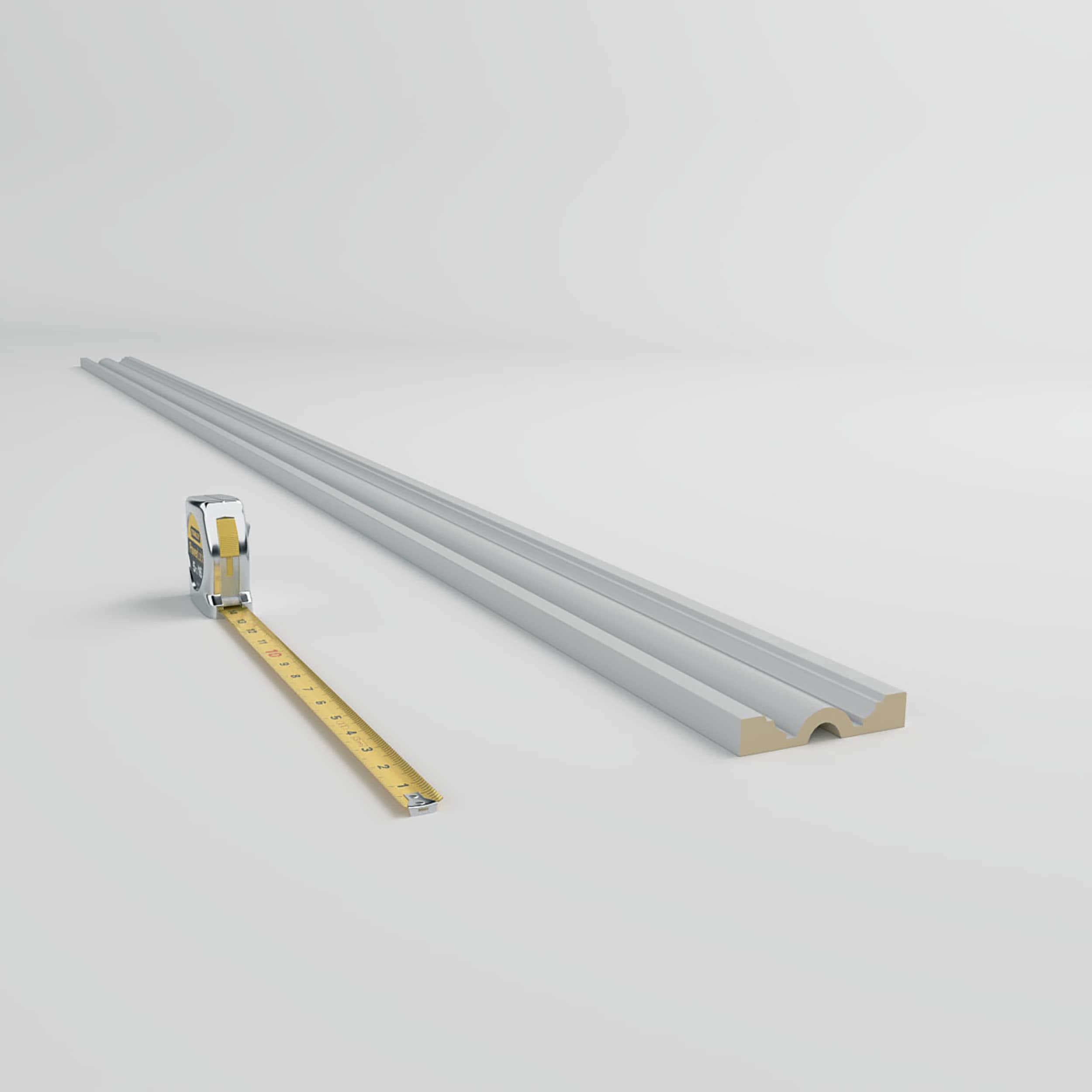 Ekena Millwork 4"H x 3/4"P x 94 1/2"L Gorleen Chair Rail (Set of 8)