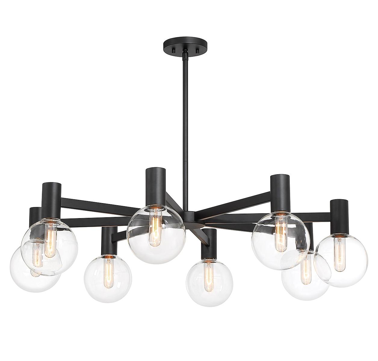 Savoy House Wright 8 - Light Chandelier in  Matte Black