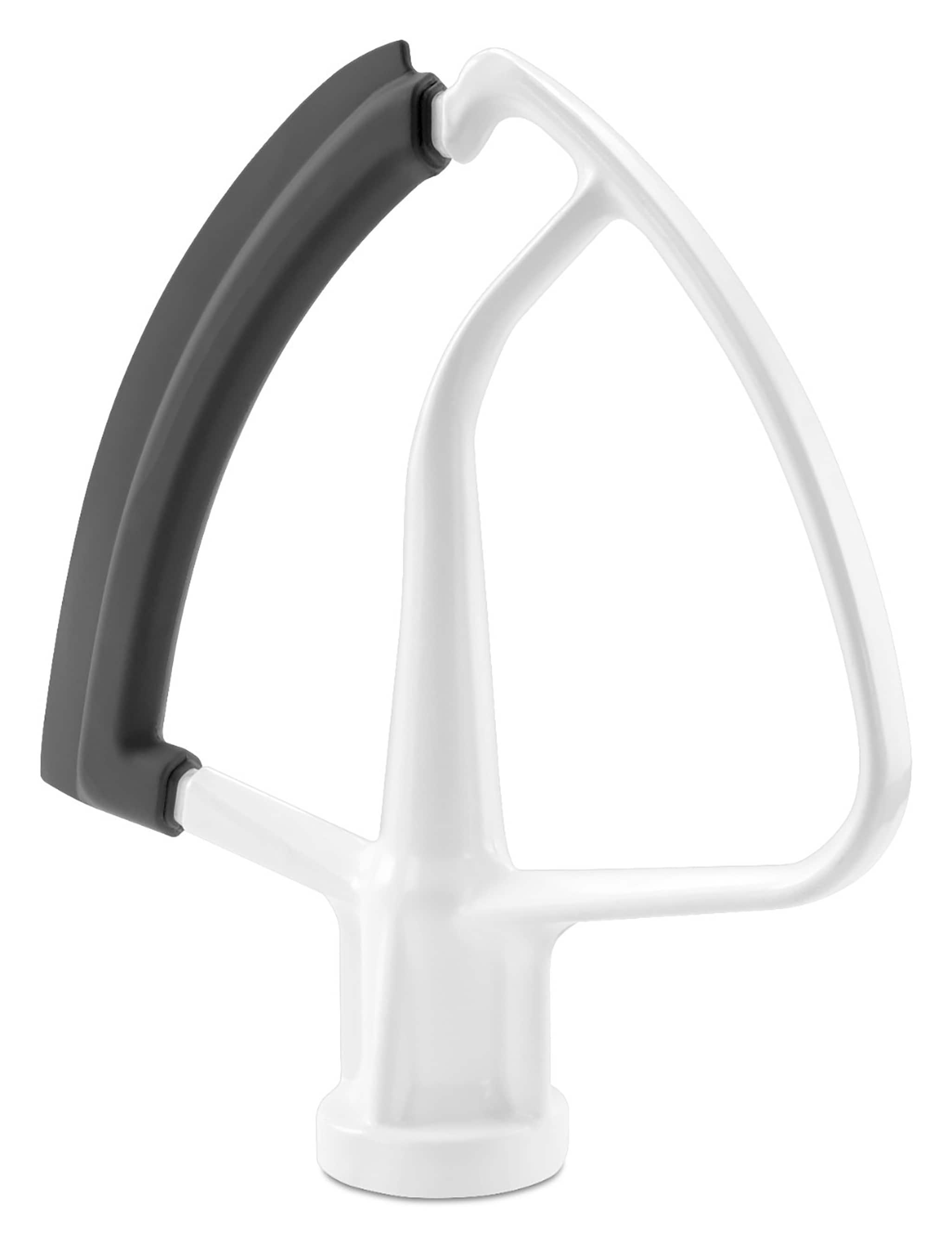 KitchenAid 5qt Tilt-Head Flex Edge Beater- KFE5T: Mixer Paddle Attachment, Dishwasher-Safe, Metal, White