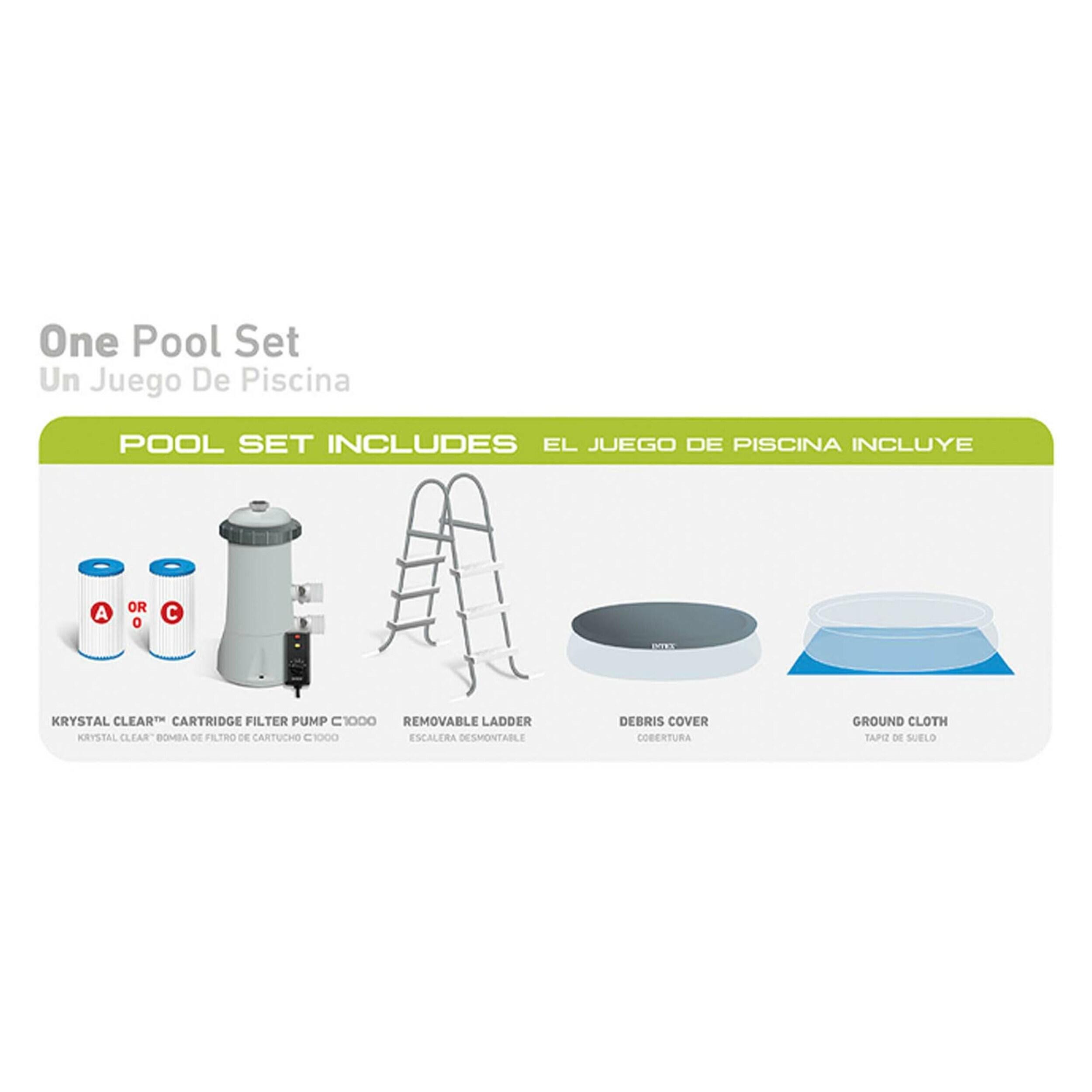 Intex Intex Easy Set Inflatable Kid Swimming Pool Only