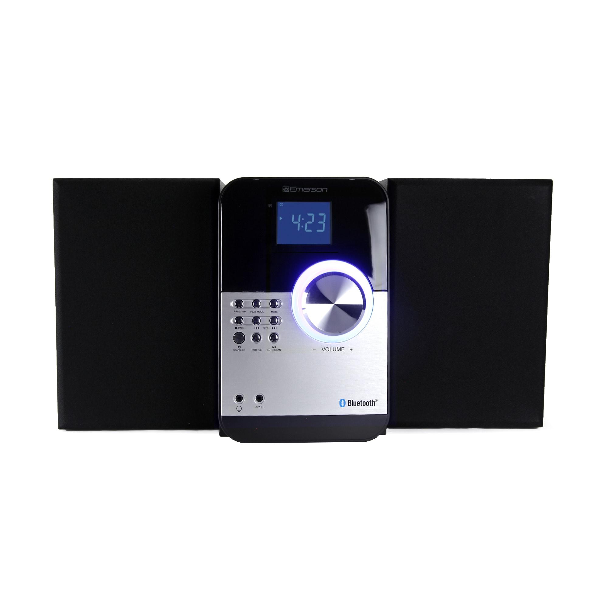 Emerson Emerson ES-4000 CD & MP3 Bluetooth FM Radio Microsystem, Black