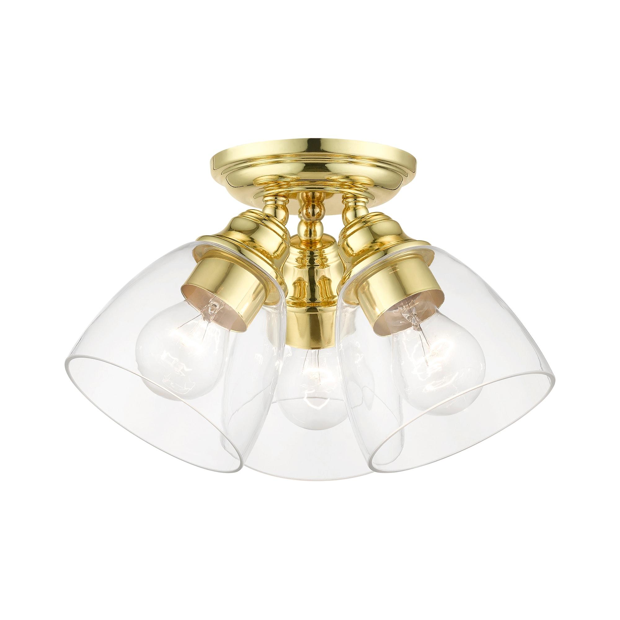 Gunnbjorn 3-Light 14.25" Semi Flush Mount