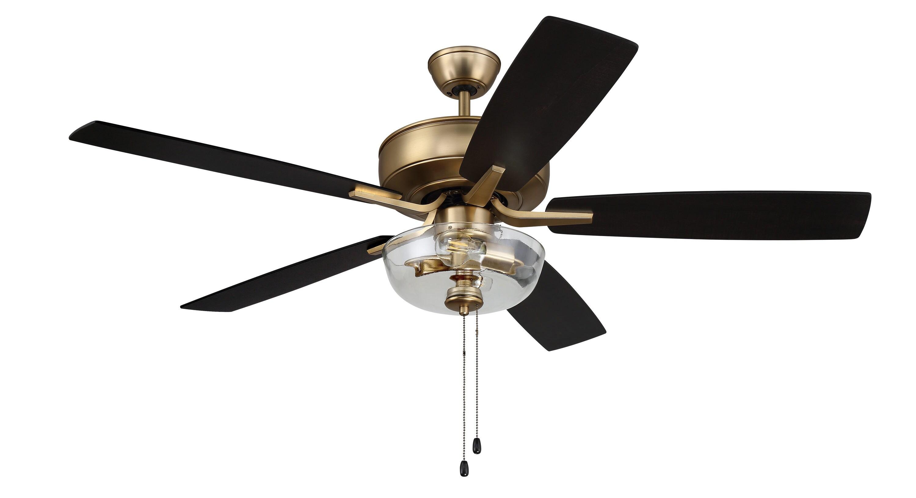Pro Plus 101 Clear Bowl Light Kit 52'' Ceiling Fan with Light Kit