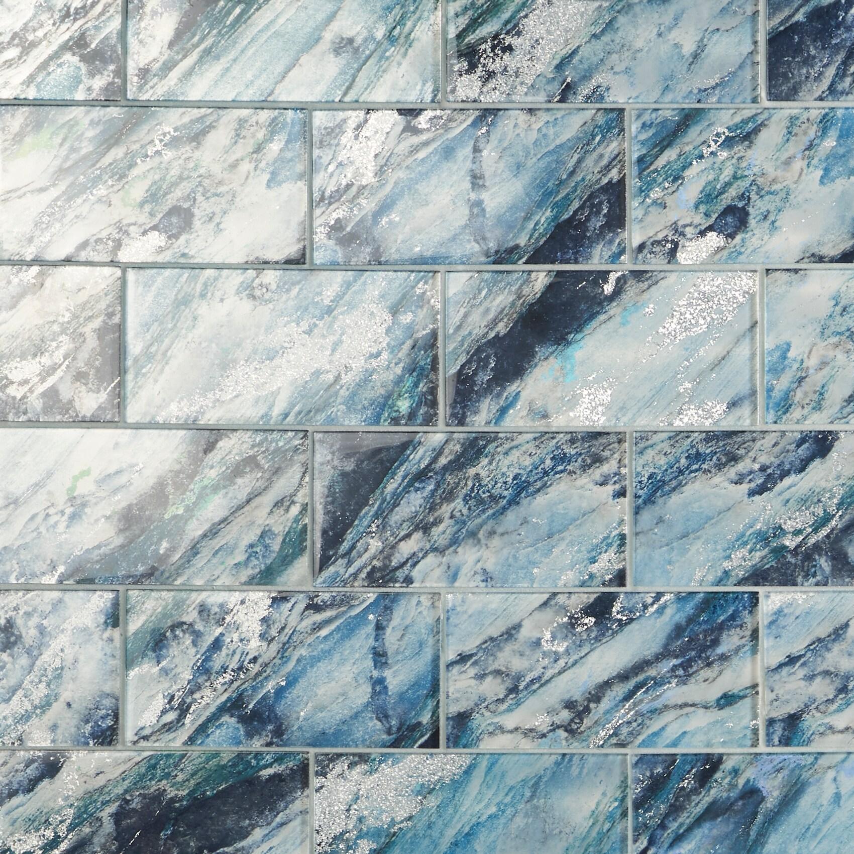 Bond Tile Wonder Glass 4.37 in. x 8.74 in. Polished Glass Wall Tile (5.3 Sq. Ft. / Case)