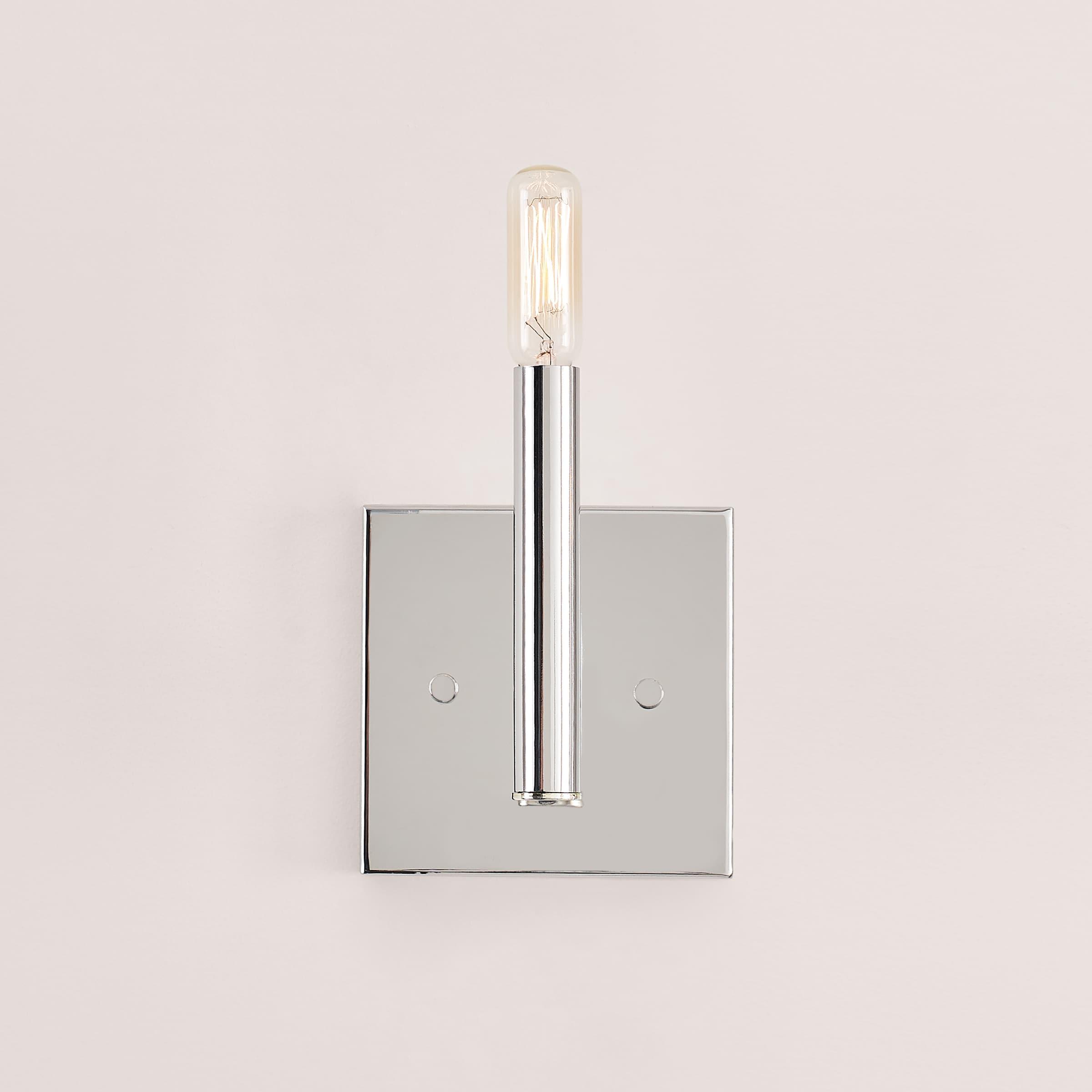 Chrome Direct Wired Electric Outdoor Wall Sconce