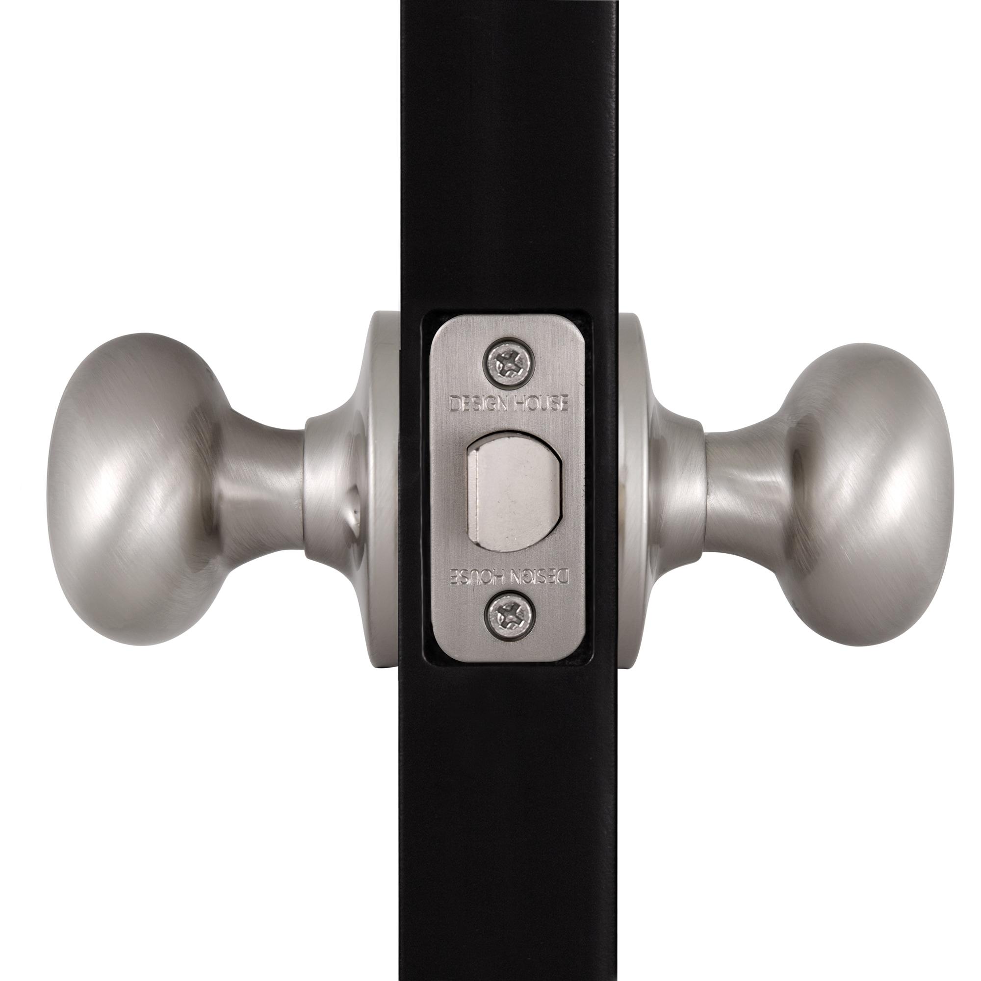 Design House 753301 Cambridge 2-Way Adjustable Passage Door Knob, Satin Nickel