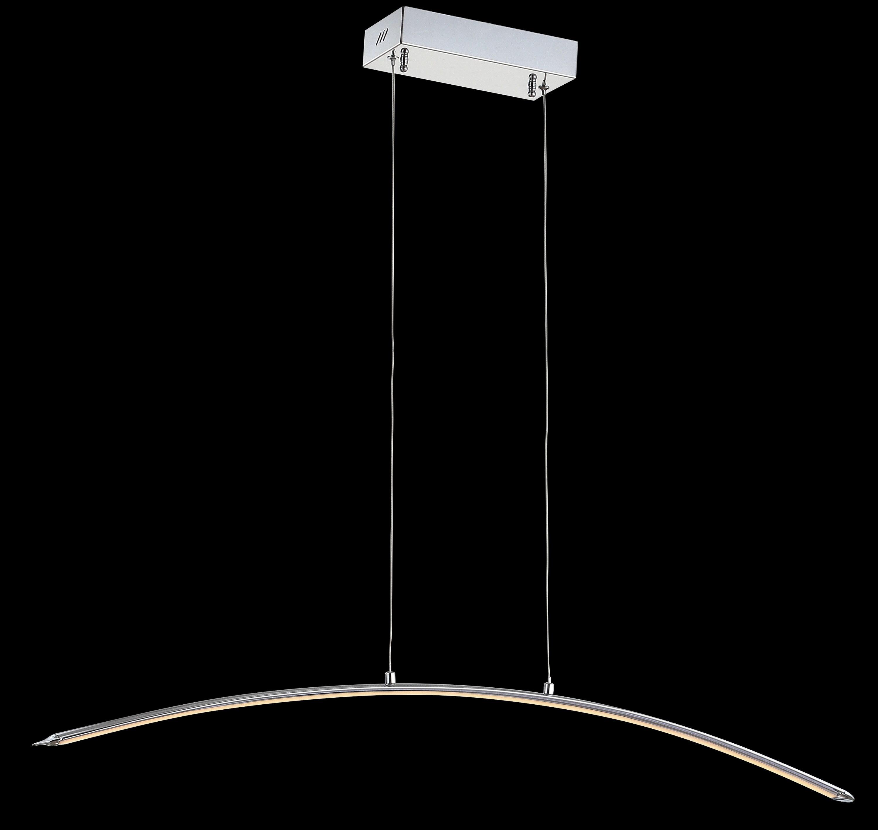 JONATHAN Y JYL7012A Roxanna 41.5" Dimmable Adjustable Integrated LED Metal Linear Pendant Minimalistic Modern Contemporary Dining Room Living Room Kitchen Foyer Bedroom Hallway, Chrome