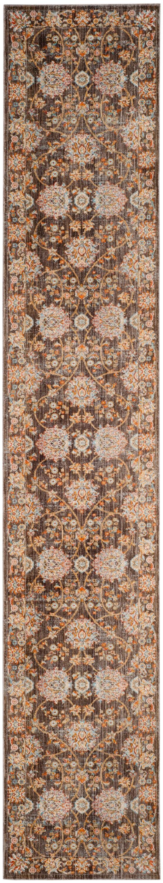Vintage Persian VTP469 Power Loomed Indoor Runner Rug - Brown/Multi - 2'2"x12' - Safavieh