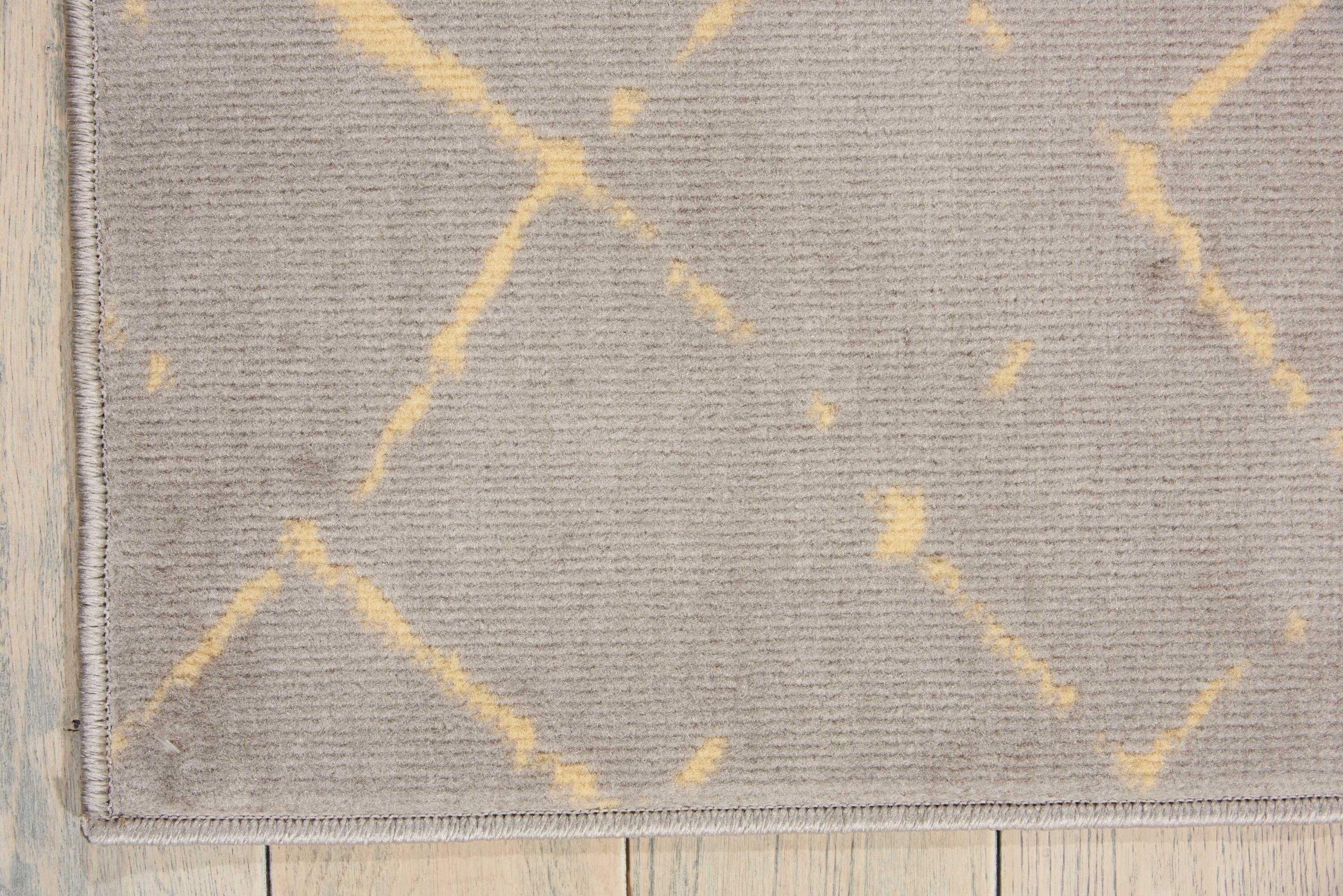 Nourison Grafix Grey Area Rug GRF04 5'3"X7'3"