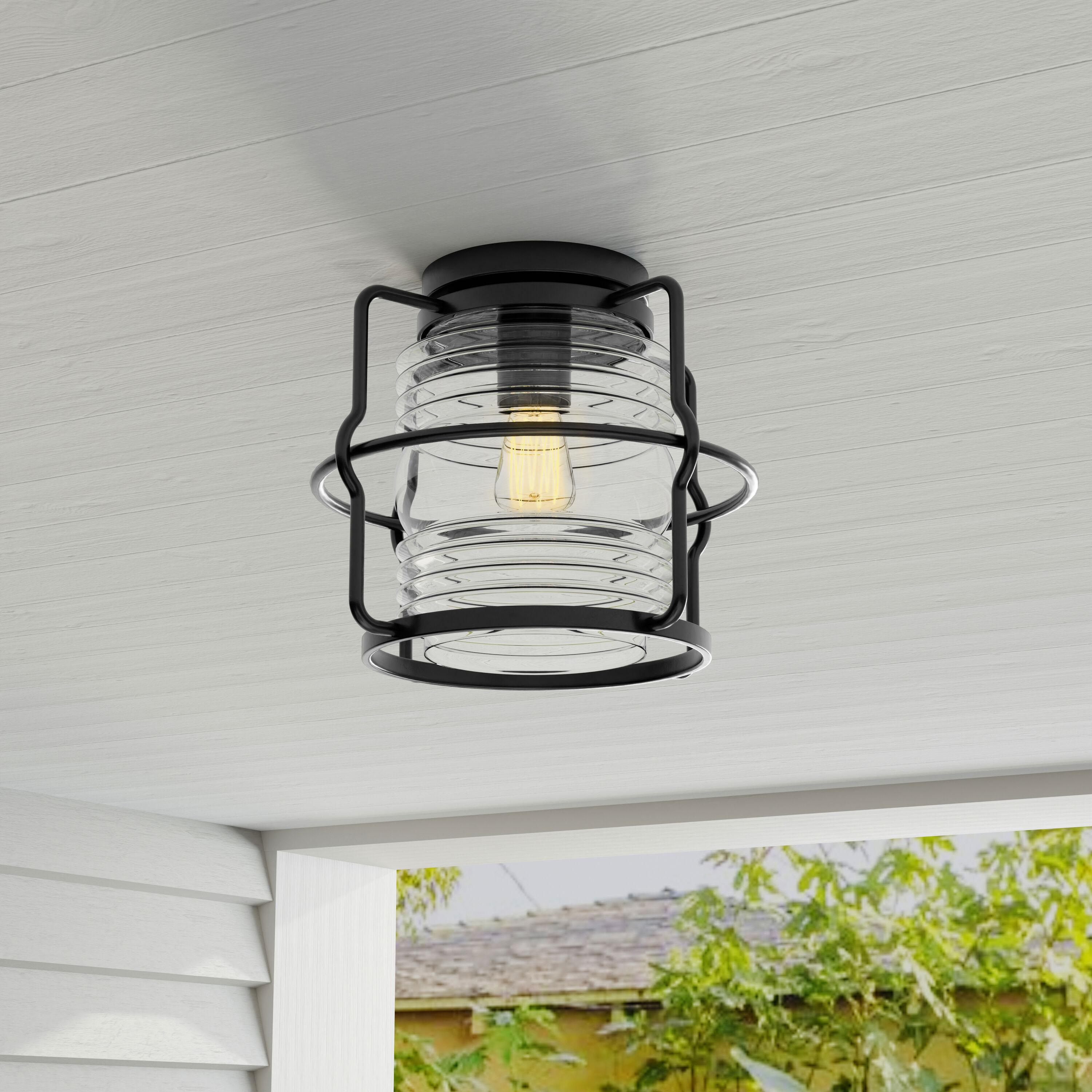 1 - Bulb Outdoor Flush Mount