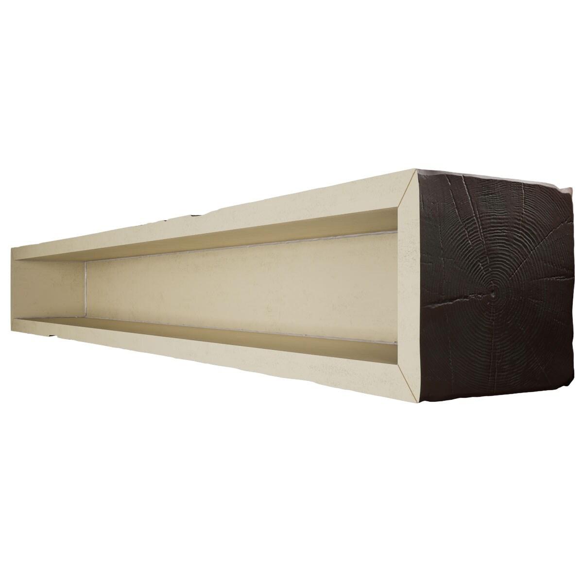 Ekena Millwork Pecky Cypress Endurathane Faux Wood 3-Sided Ceiling Beam (U-beam)