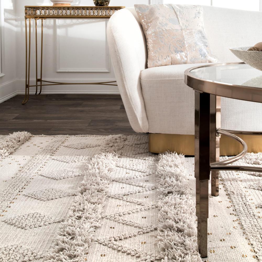 Nuloom Chandy Textured Wool Area Rug, 12' x 15', Cream