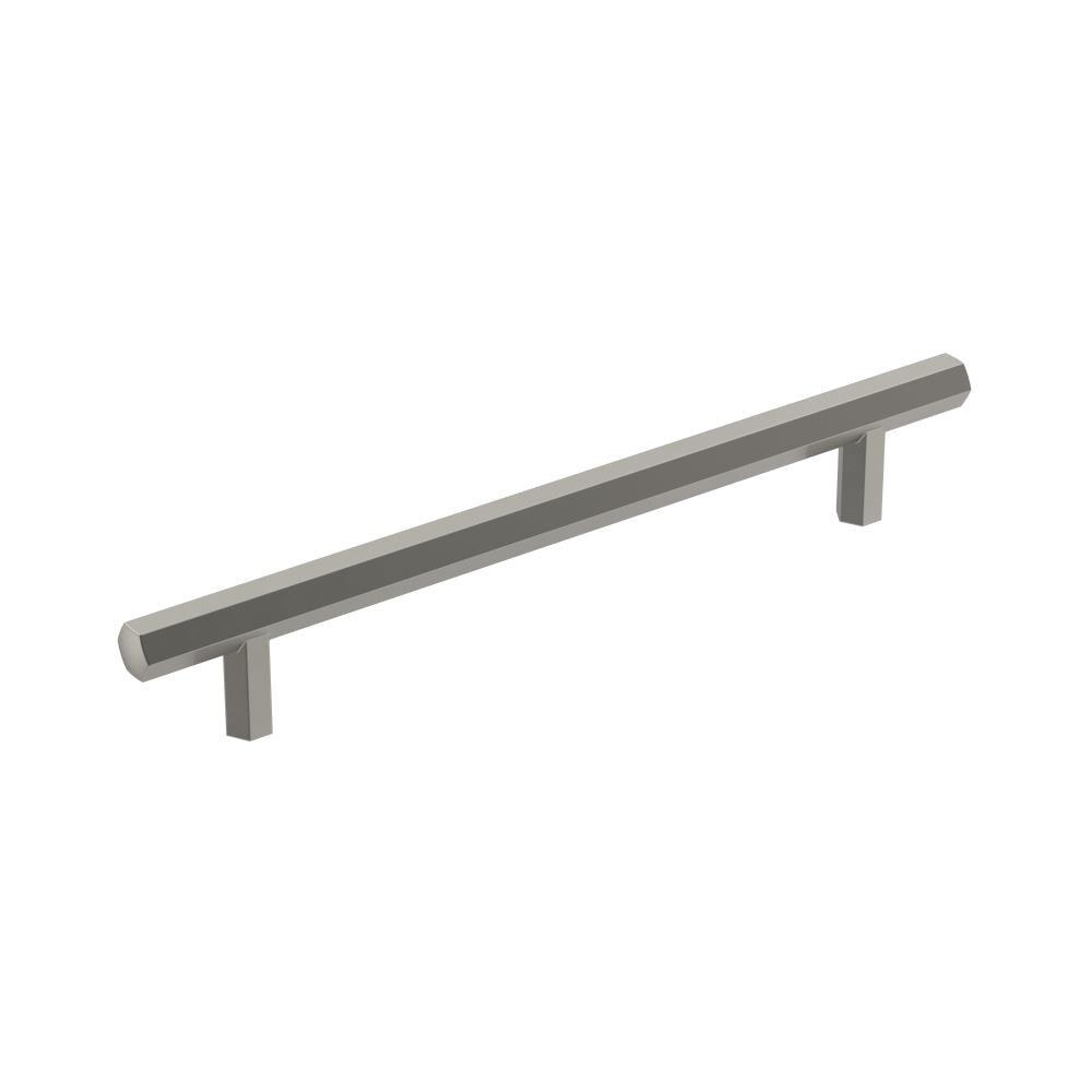 Amerock Caliber 6-5/16 inch (160mm) Center-to-Center Satin Nickel Cabinet Pull