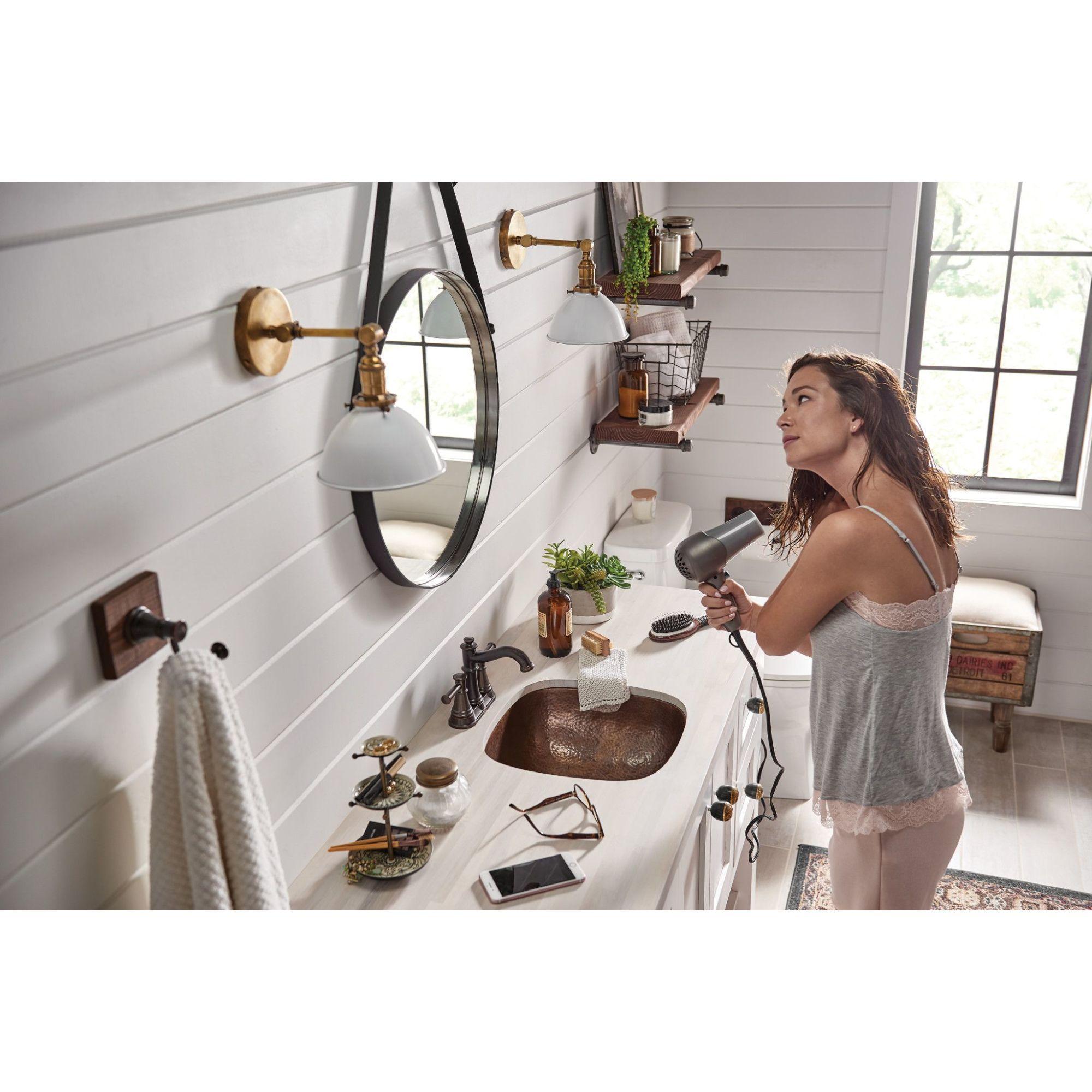 Moen 6401ORB Belfield Two-Handle Centerset Bathroom Faucet in Oil Rubbed Bronze