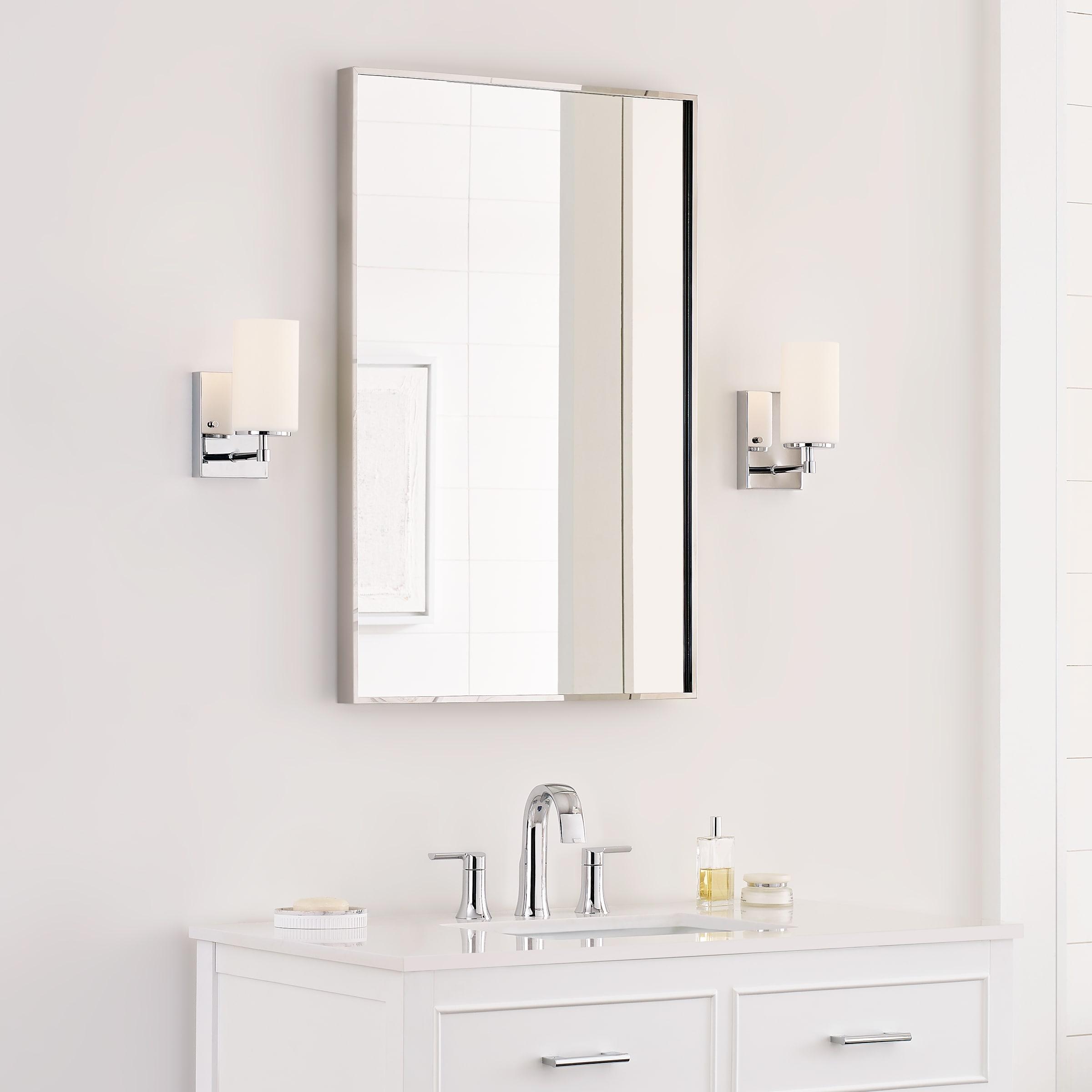 Sea Gull Lighting 4124601-05 Alturas Contemporary One Light Wall/Bath Sconce Vanity Style Fixture, Chrome Finish