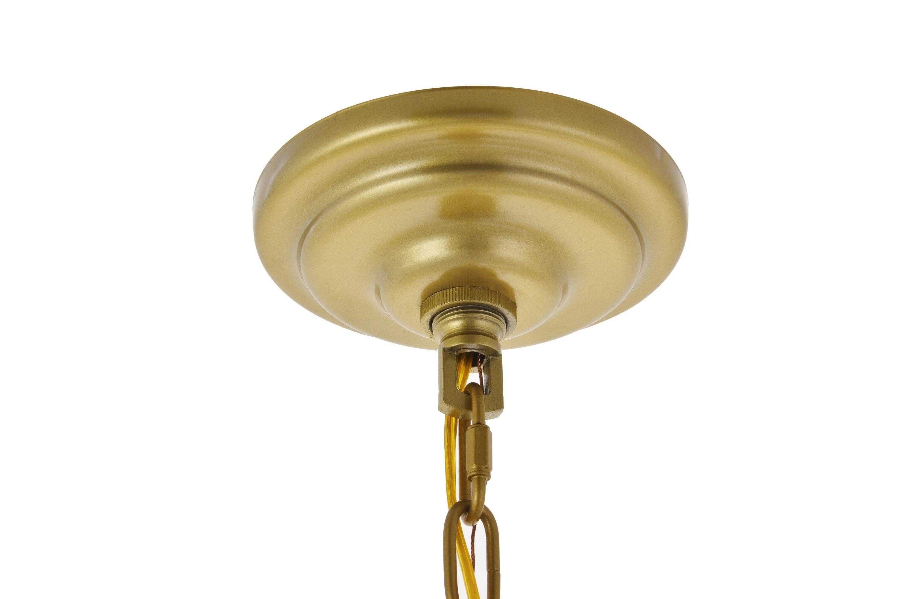 Elegant Lighting Kora 5 light Brass Pendant