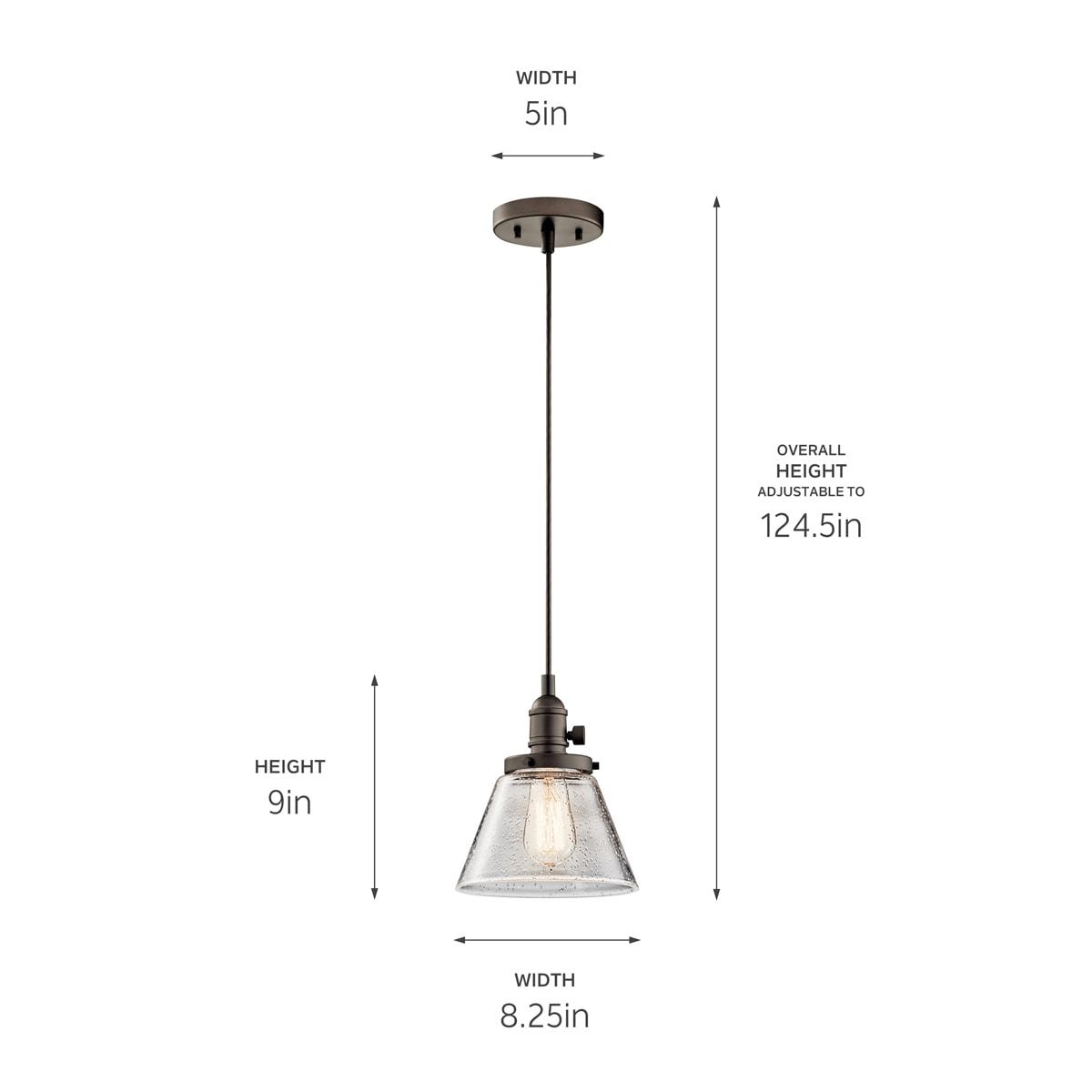 Kichler Lighting Avery 1 - Light Pendant in  Olde Bronze