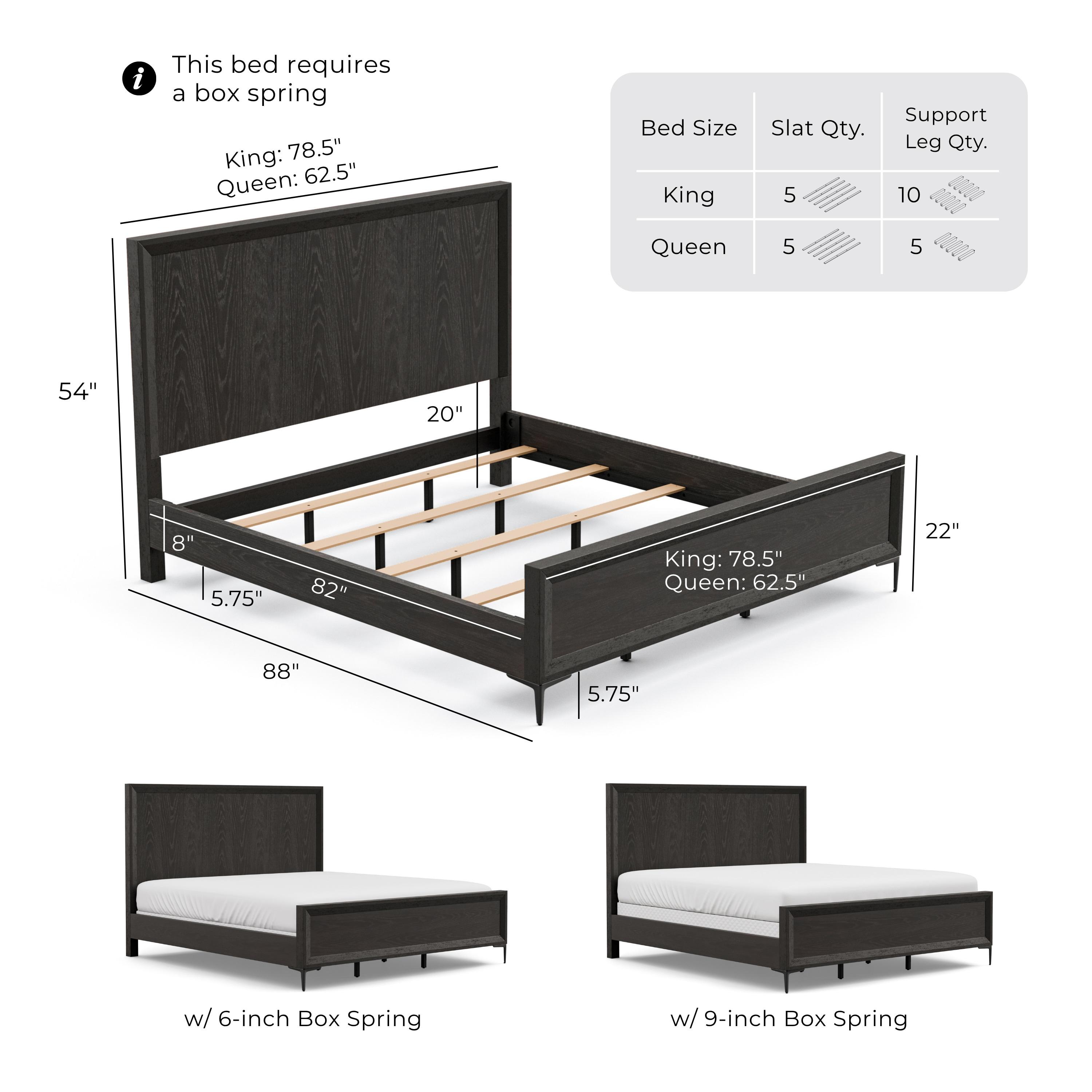 Furniture of America Brio Solid Wood Queen Panel Bed, Espresso