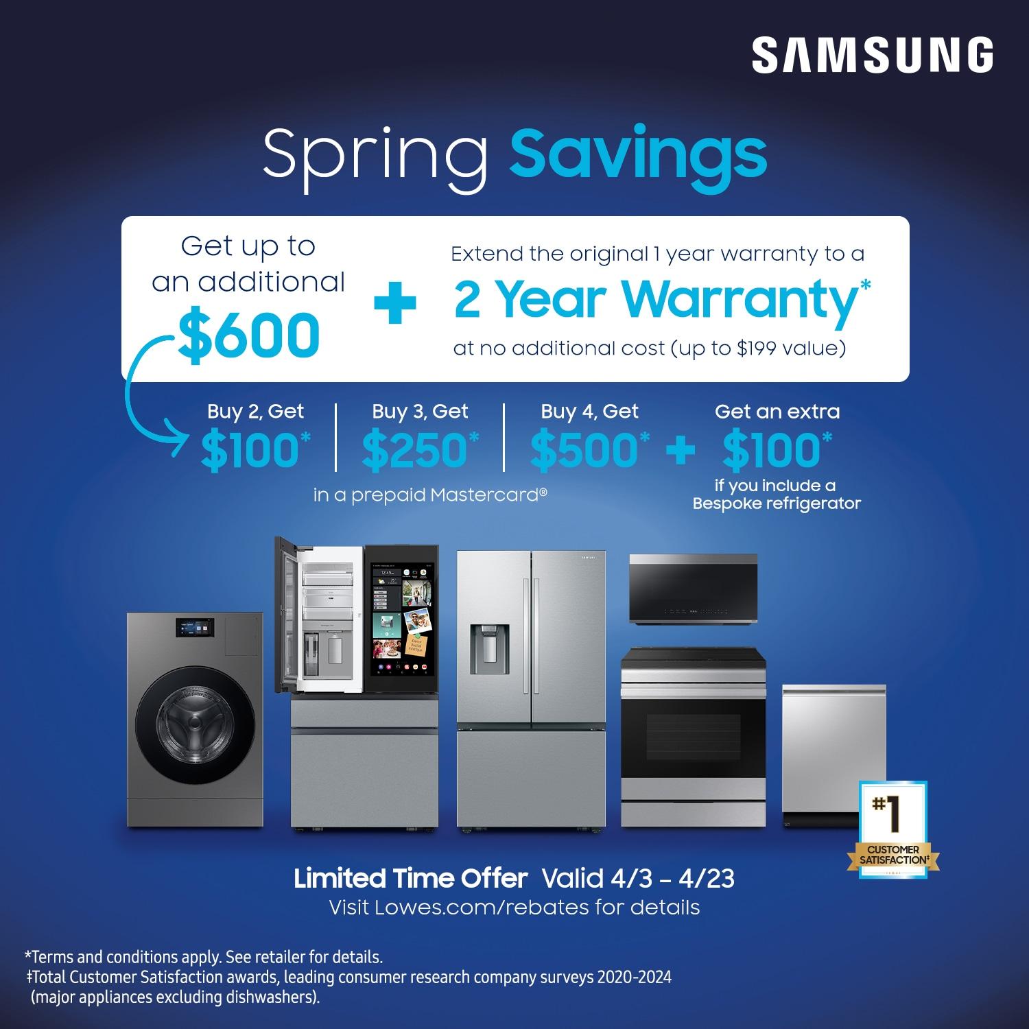 Samsung 5.0 cu. ft. Extra Large Capacity Smart Front Load Washer with Super Speed Wash and Steam