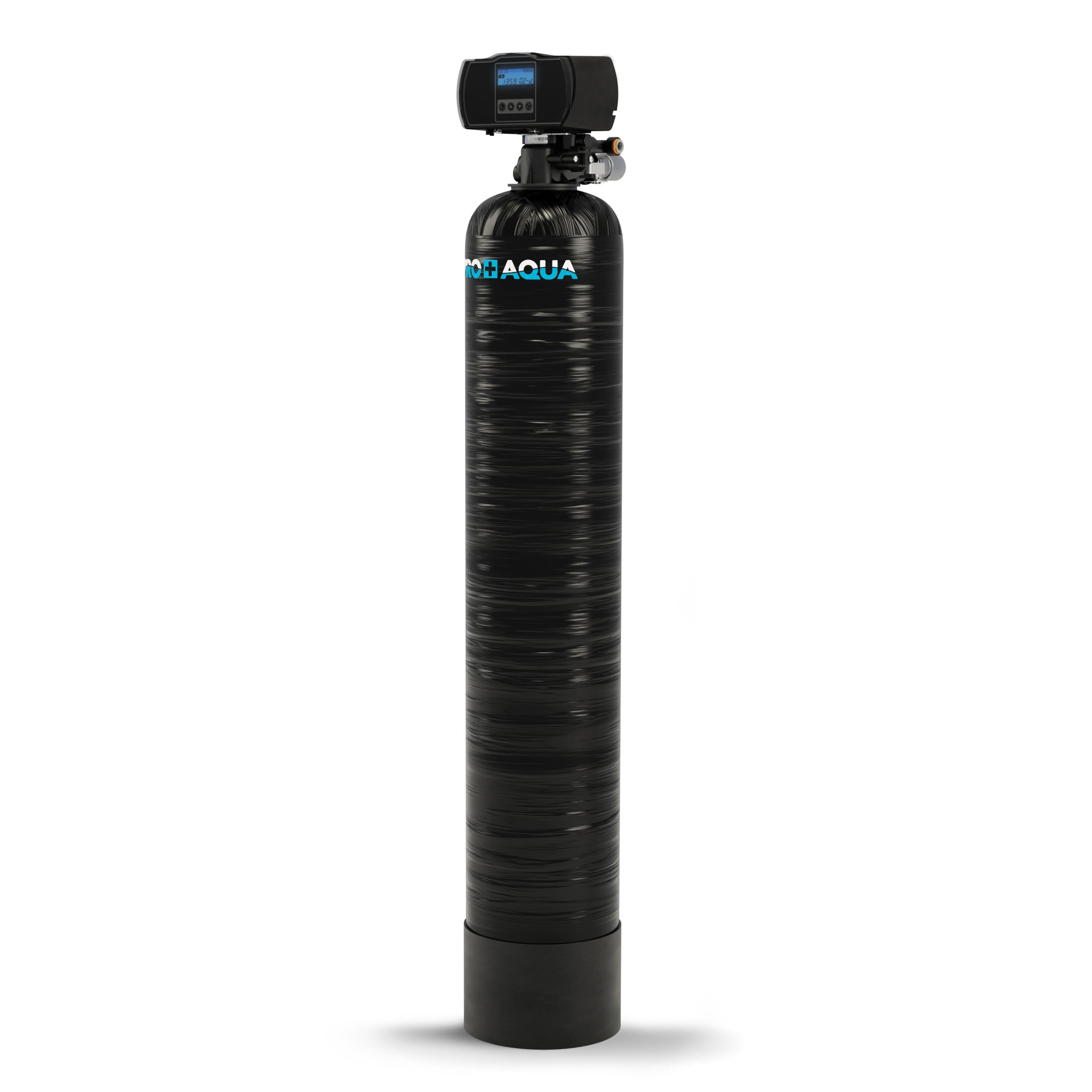 PRO+AQUA Whole House Filter System For Well Water, High Capacity, Proven Contaminant Removal, Auto-Clean, Small Footprint, Zero Water Pressure Drop, US Customer Support, 5 Year Warranty, Built in USA