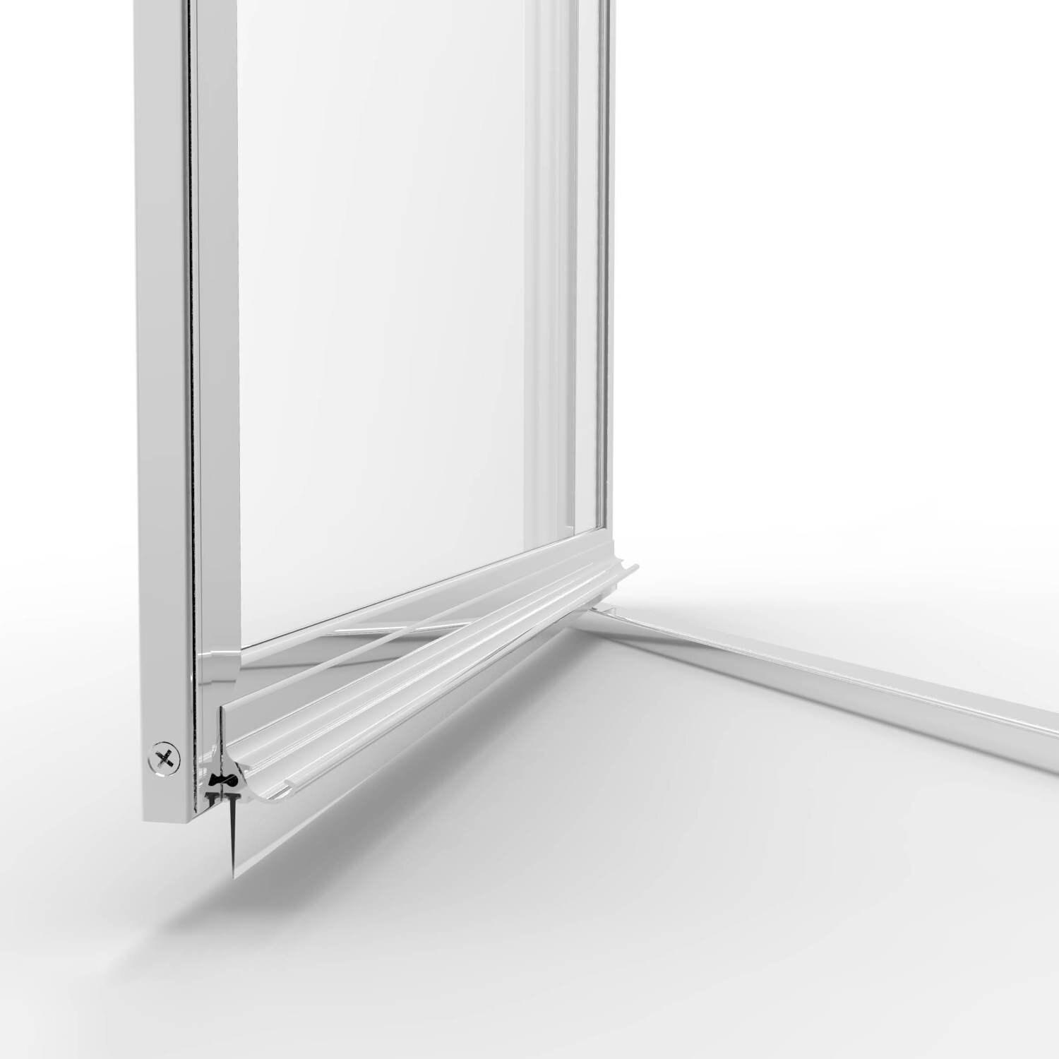 Deluxe 45" W x 72.13" H Framed Shower Door