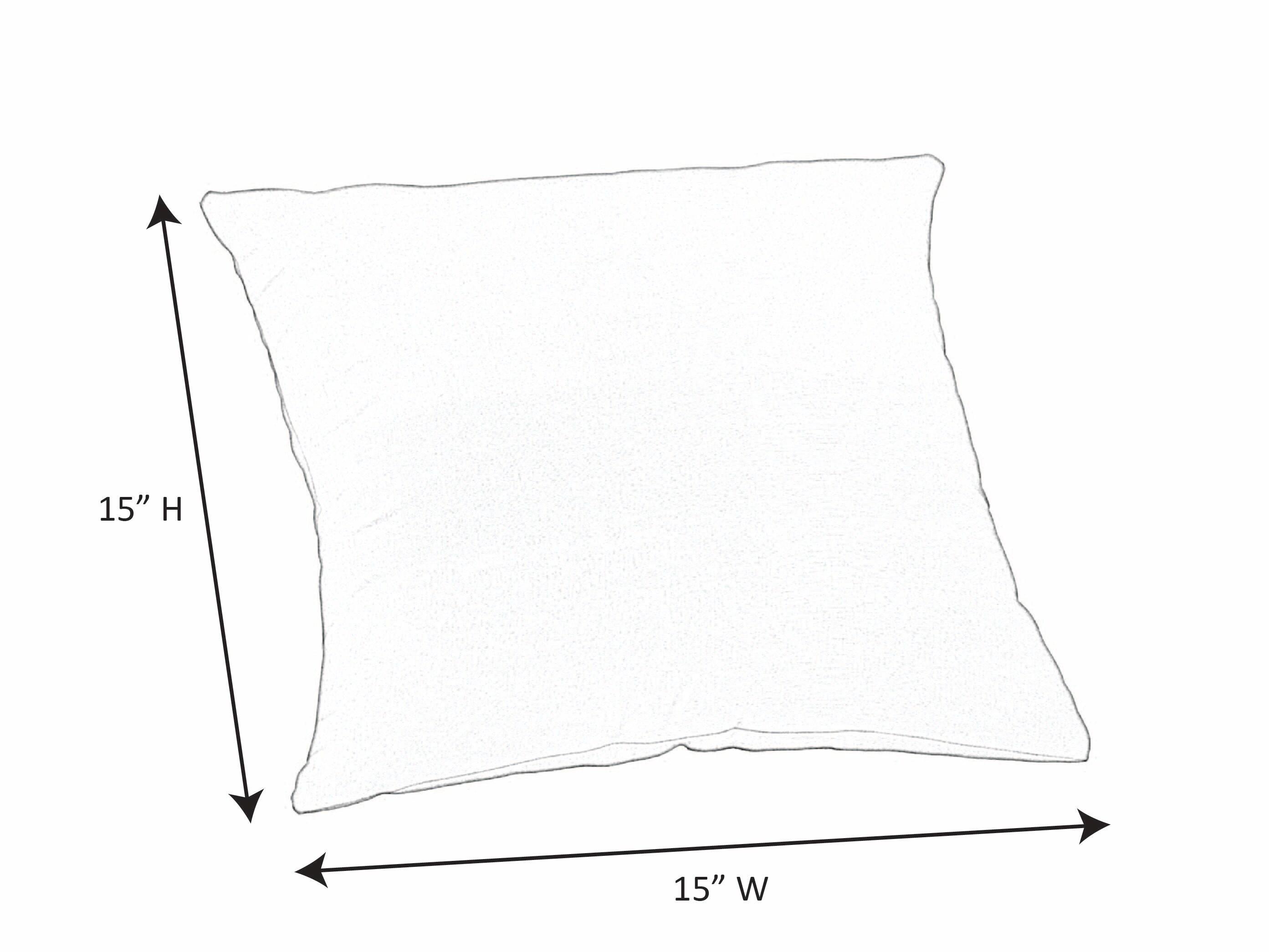 Casual Cushion Solid Sunbrella Fabric Indoor/Outdoor Square Throw Pillow