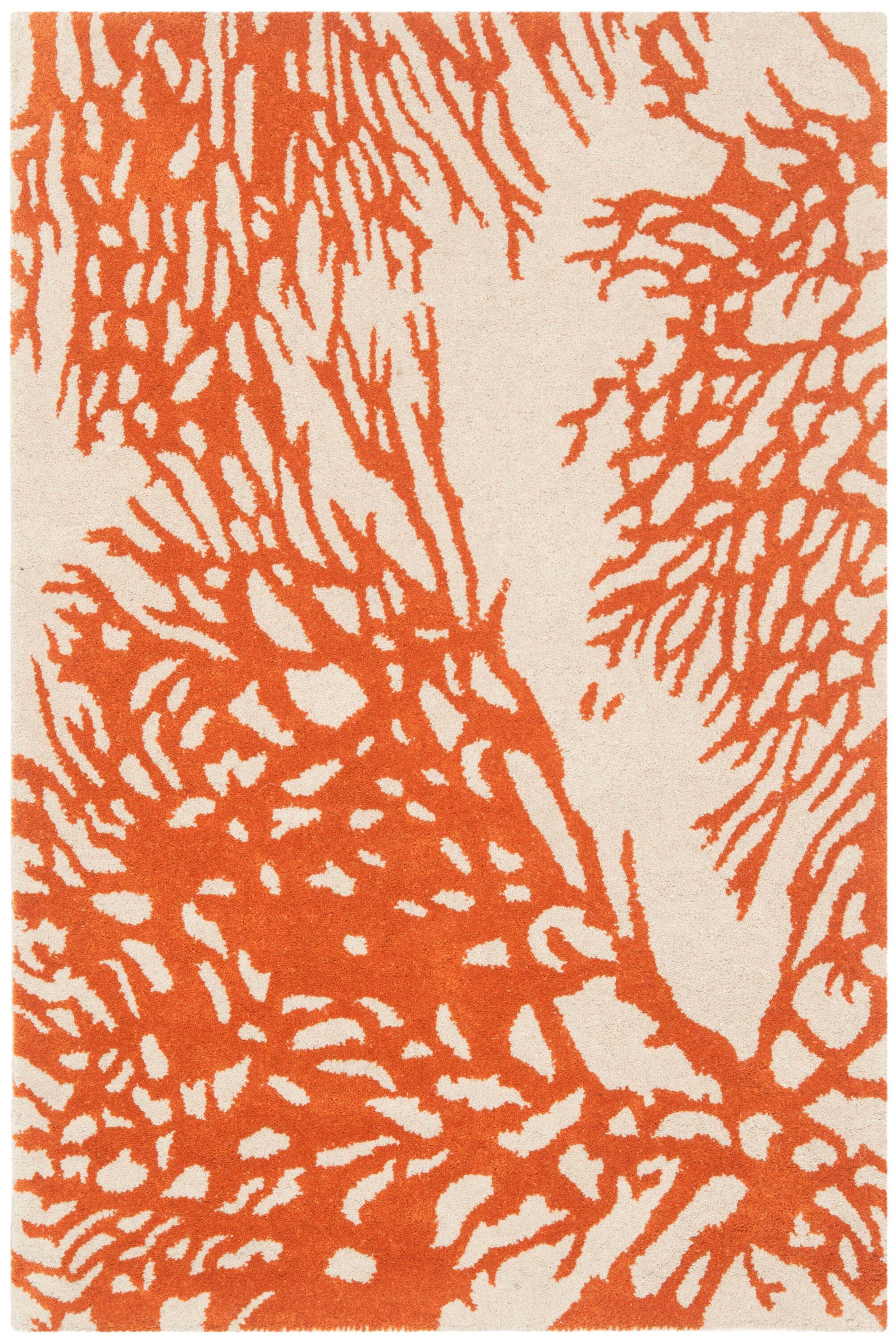 Bella BEL115 Hand Tufted Area Rug - Beige/Terracotta - 3'x5' - Safavieh.