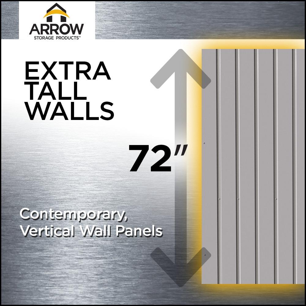Arrow Arrow Elite 10 ft. W x 12 ft. D Galvanized Steel Storage Shed