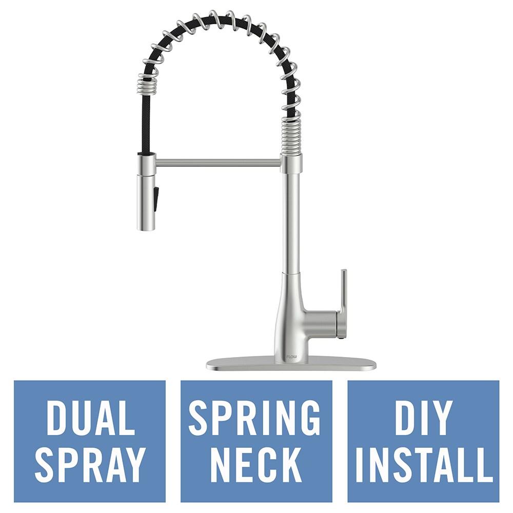 Spring Neck Pull Down Single Handle Kitchen Faucet