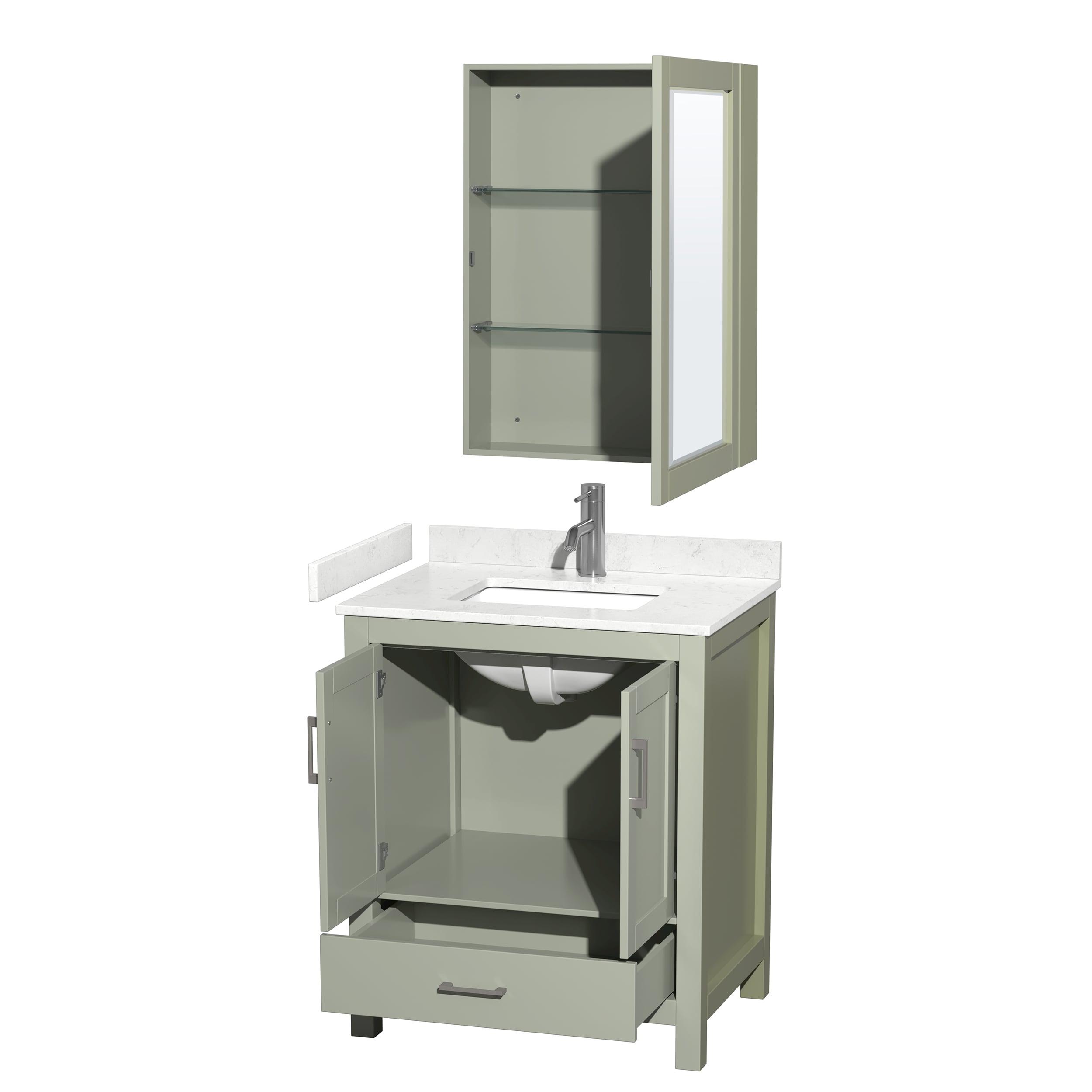 Wyndham Collection Wcs141430s-Vca-Med Sheffield 30" Free Standing Single Basin Vanity Set