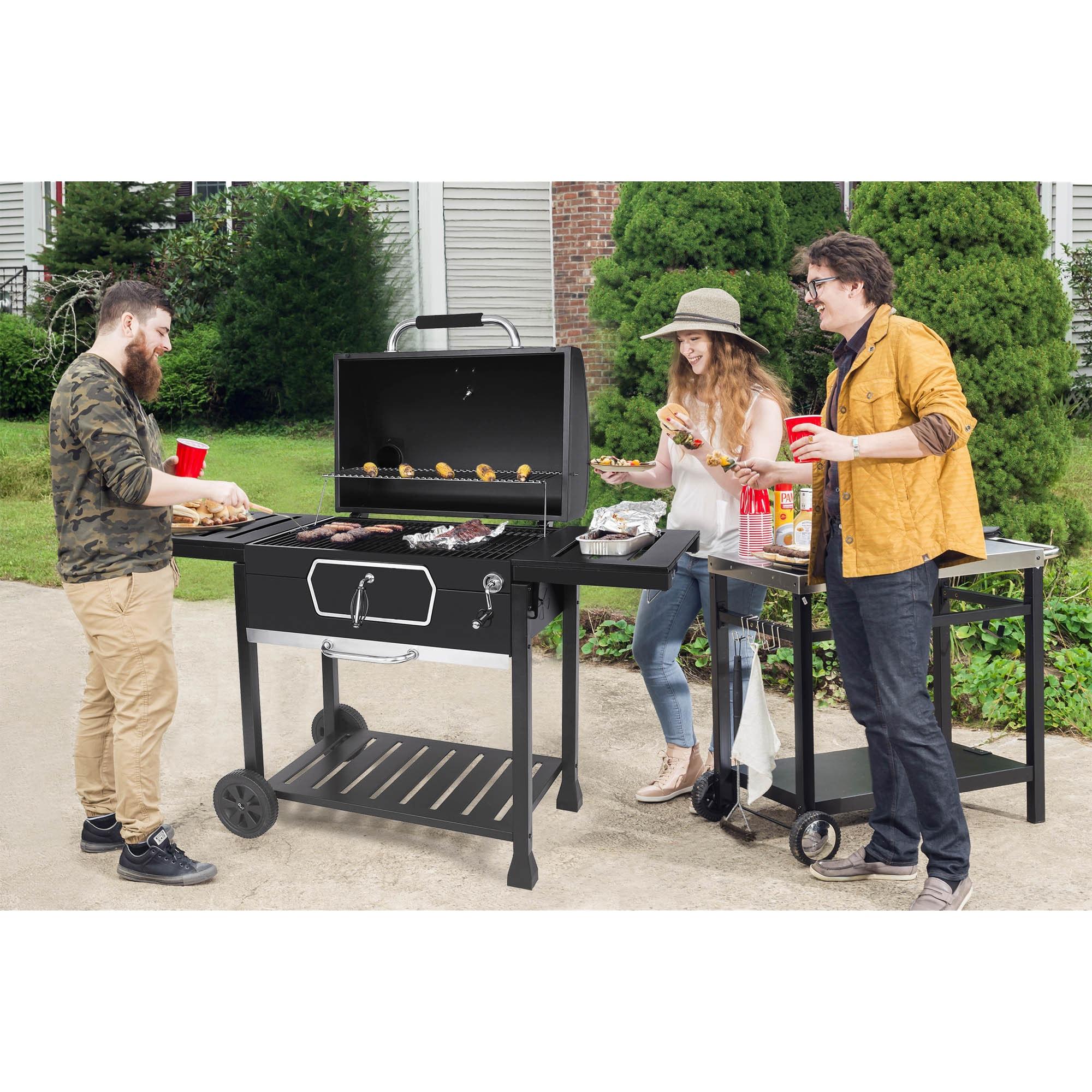 Royal Gourmet Deluxe 30-Inch Charcoal Grill, Black