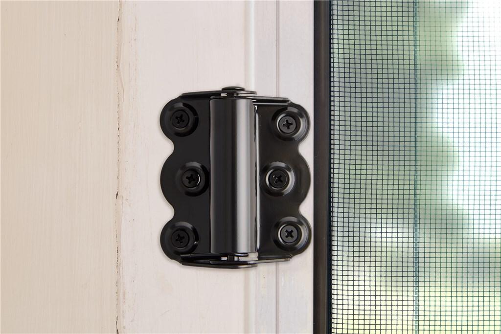 (3-Pk) Wright Products Adjustable  Self Closing Door Hinges Black 2-3/4" V226BL