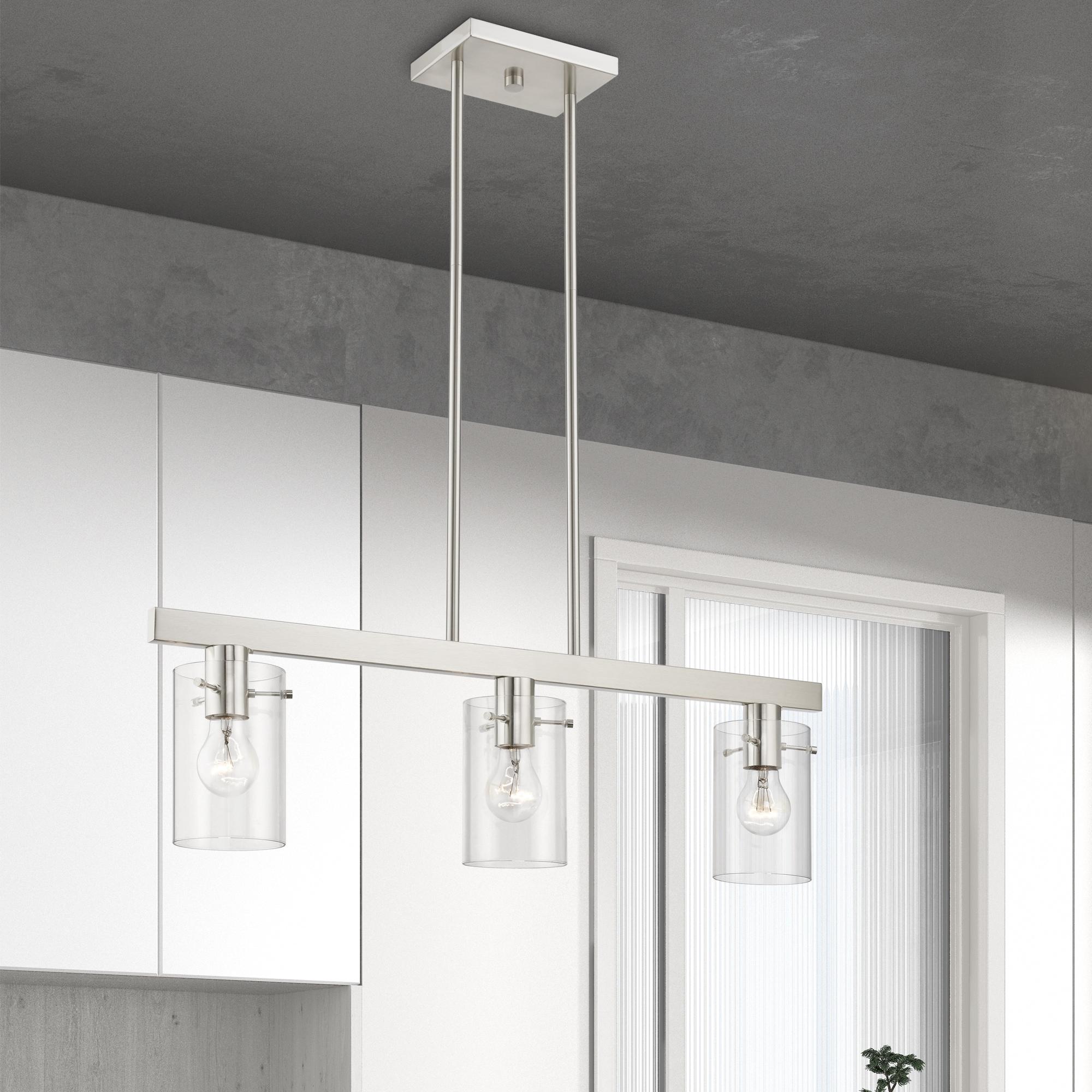 Livex Lighting Munich 3 - Light Chandelier in  Brushed Nickel