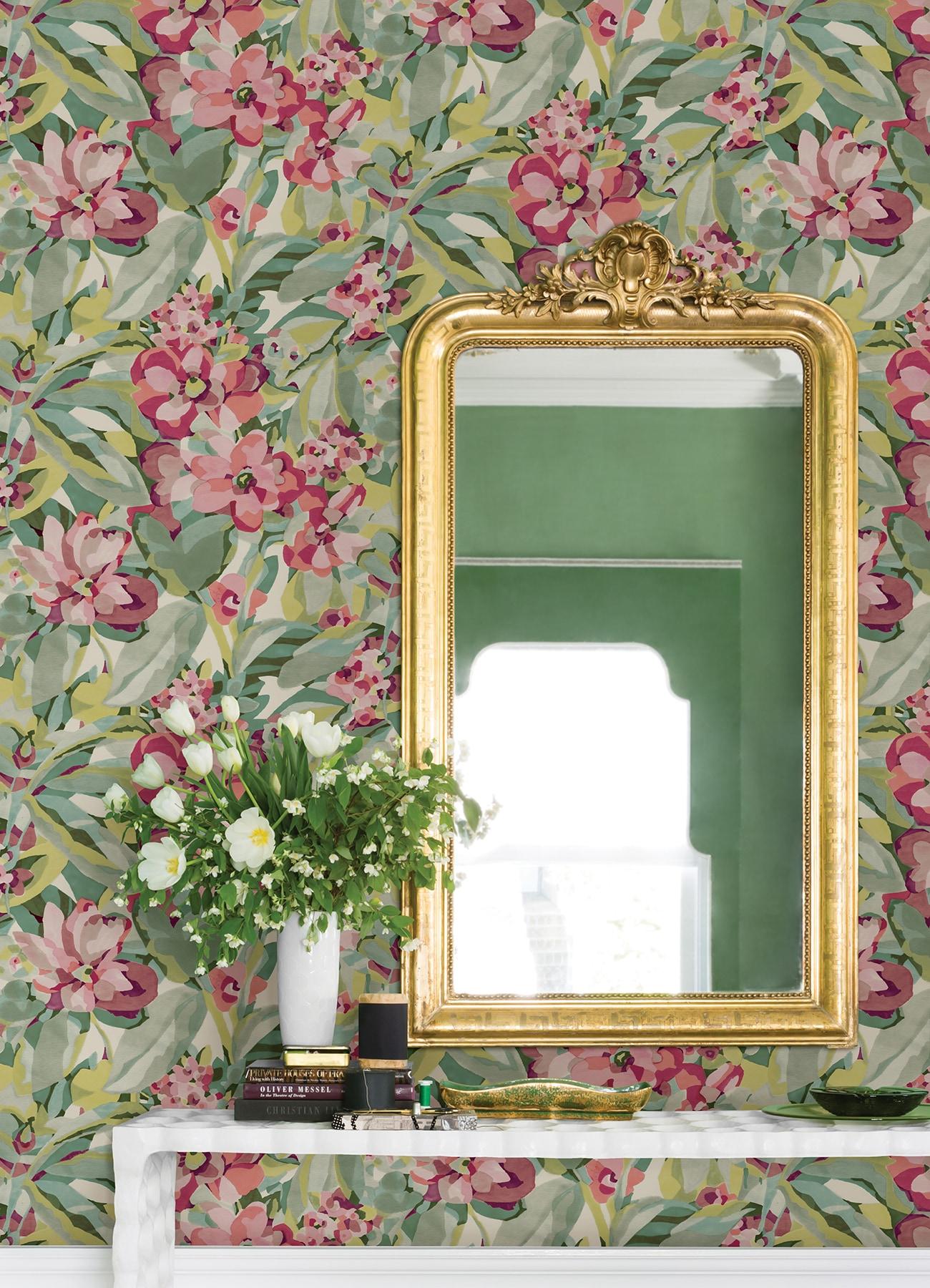 Belles Fleurs Peel & Stick Floral Roll