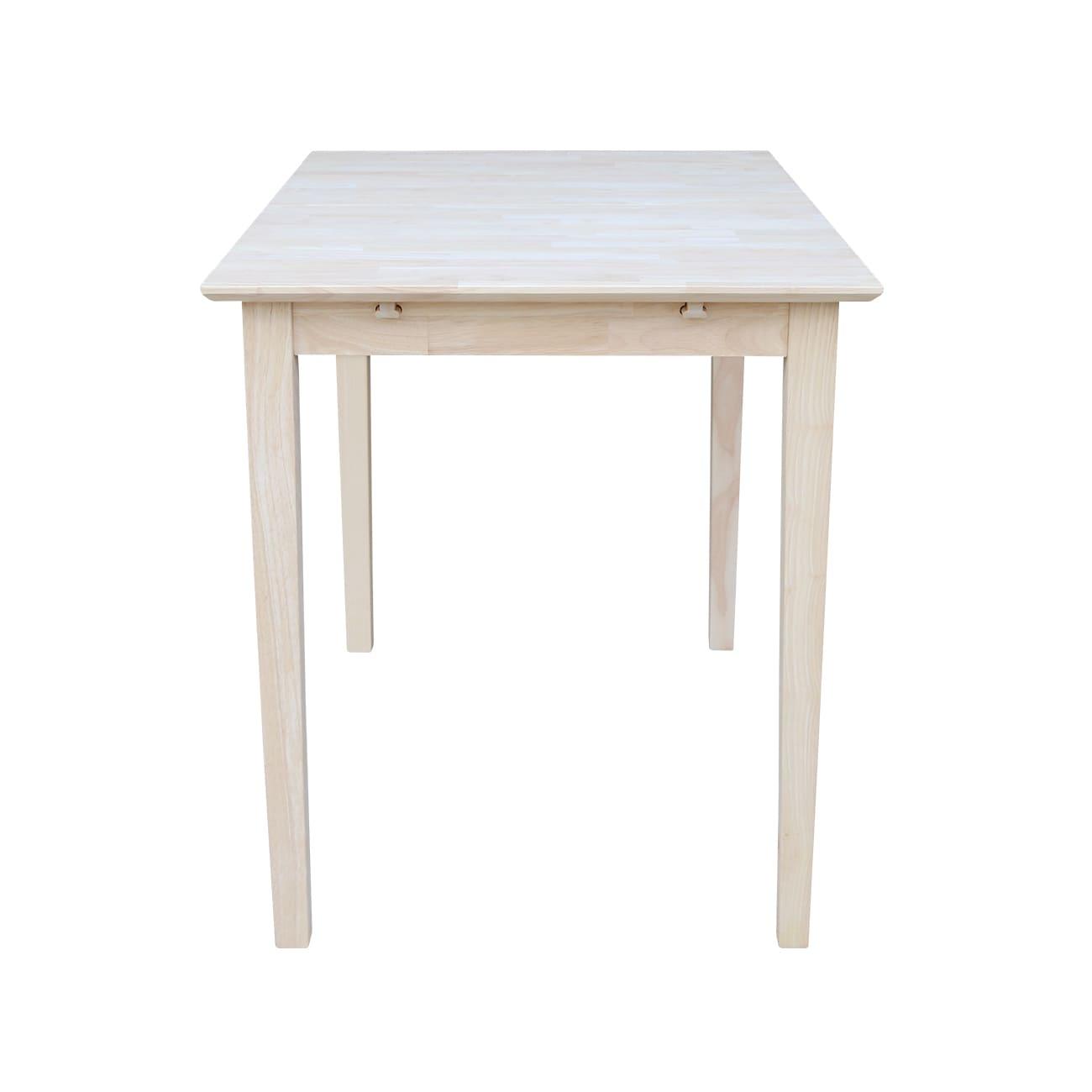 Counter Height Extendable Dining Table with Butterfly Leaf, Solid Wood - International Concepts