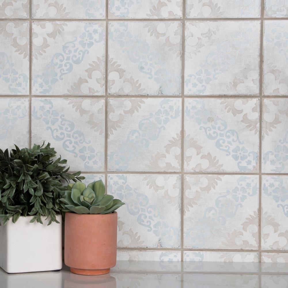 Barcelona 6" x 6" Porcelain Patterned Wall & Floor Tile