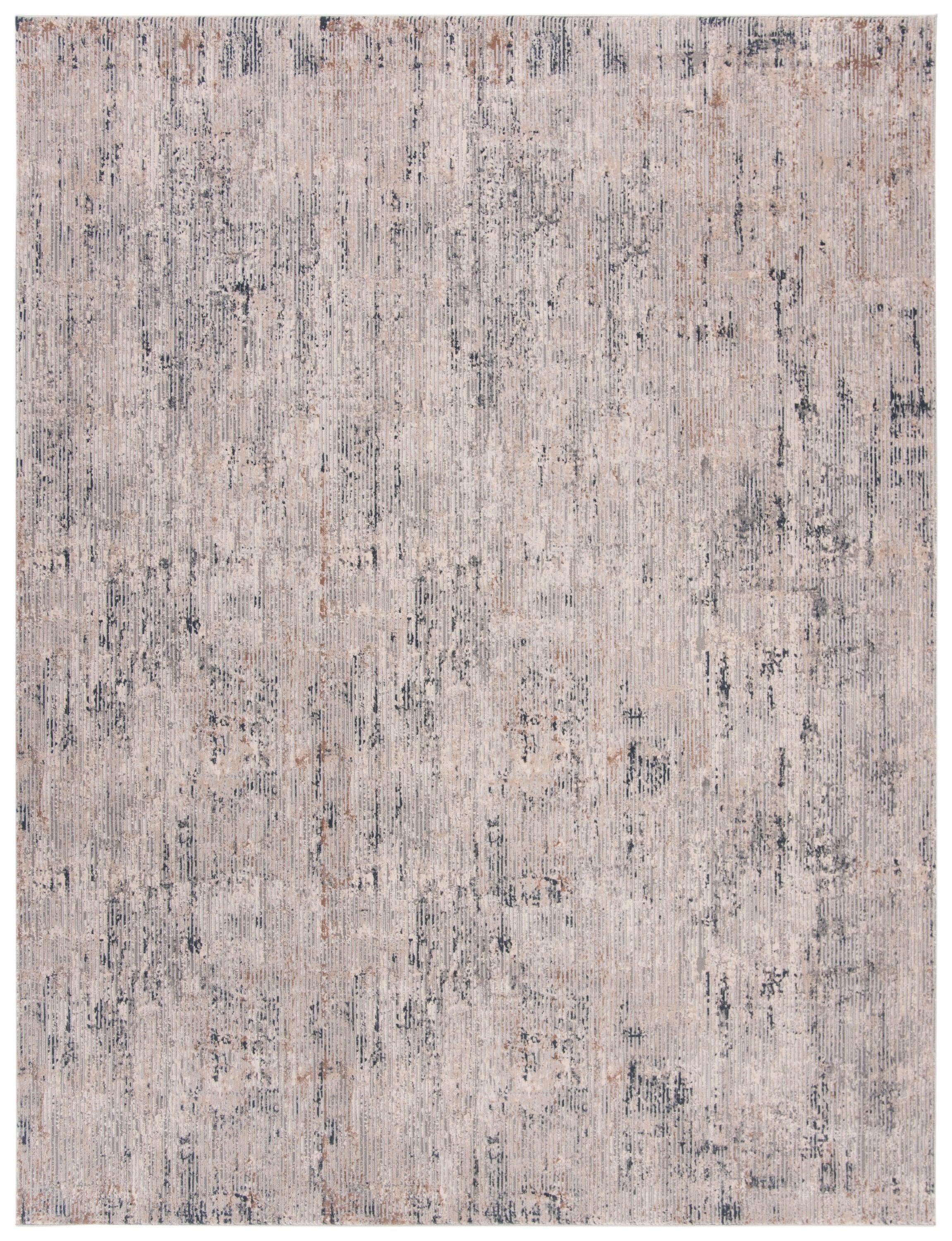 Invista INV437 Power Loomed Area Rug - Cream/Charcoal - 8'x10' - Safavieh.