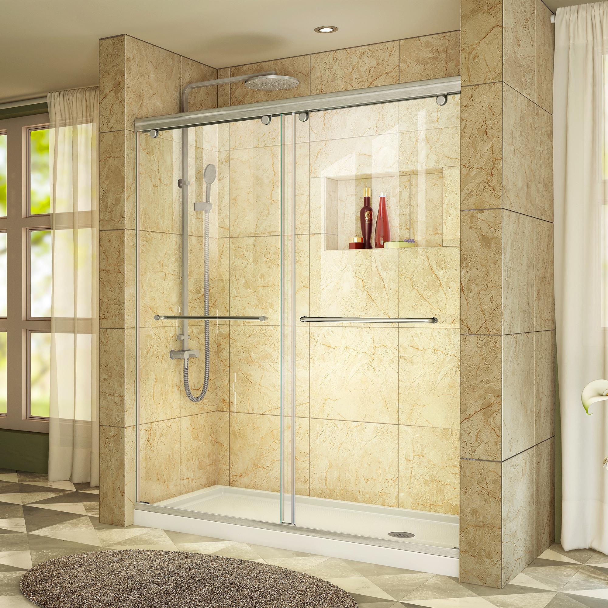 Charisma 60" x 36" x 72" Sliding Frameless Shower Door