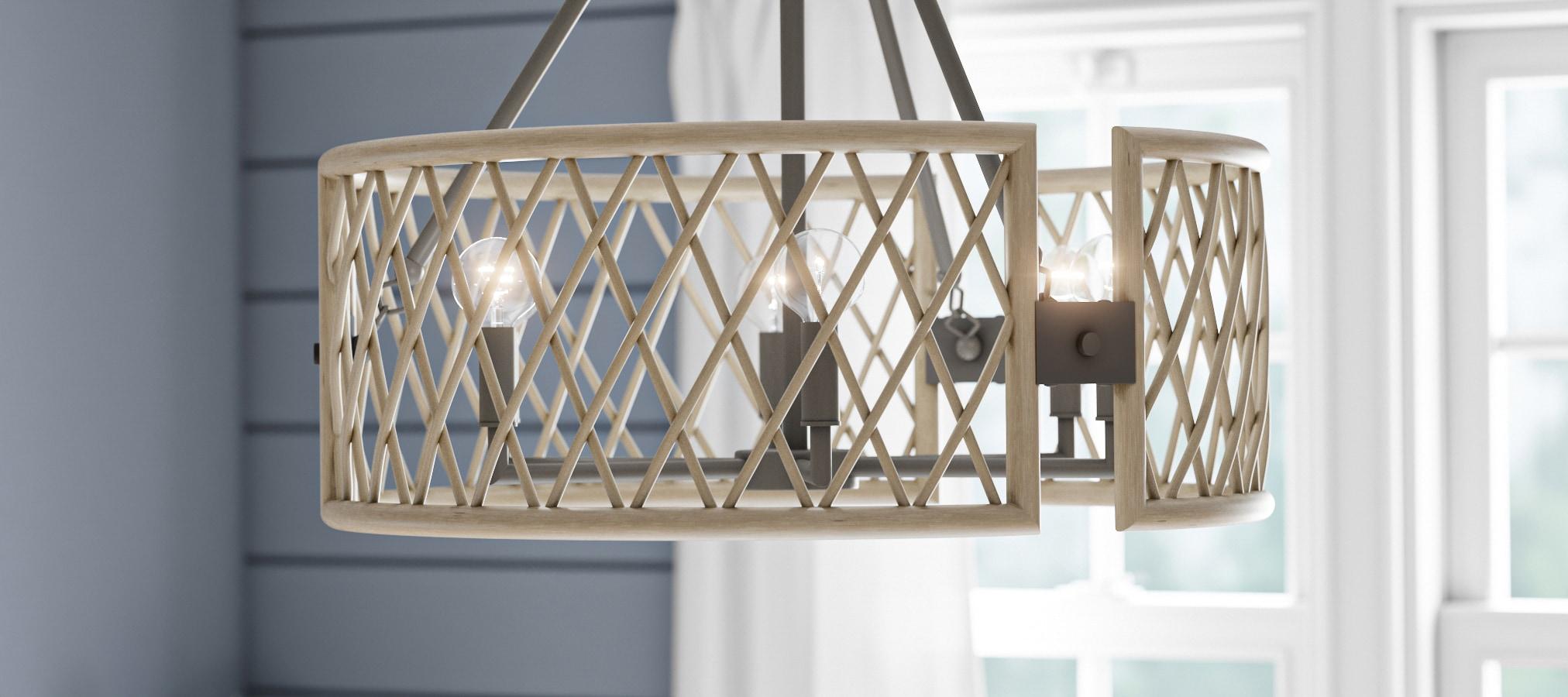 Kichler Lighting - Six Light Chandelier - Chandelier Round Pendant - Rustic