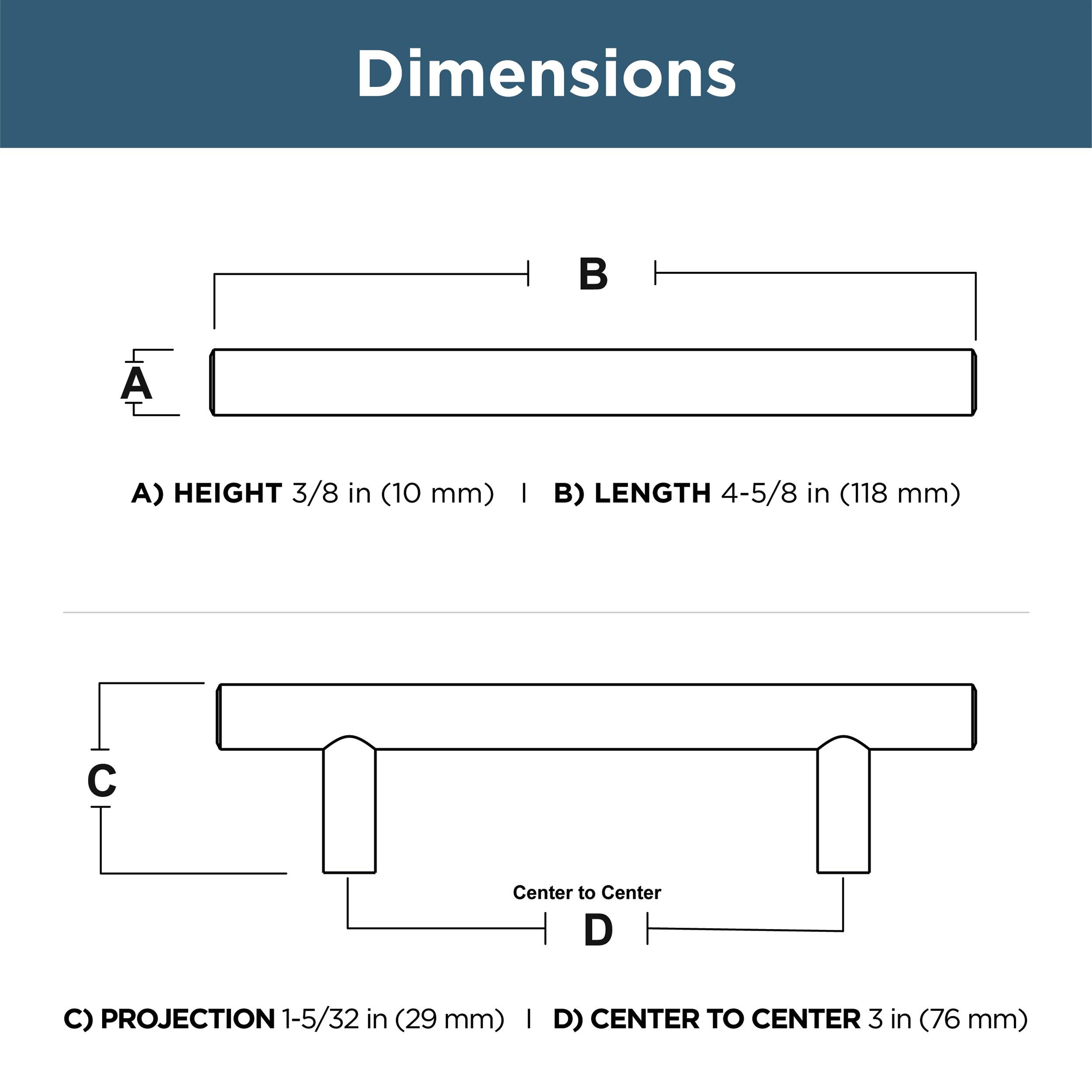 Franklin Brass Handle Pull (Set of 10)