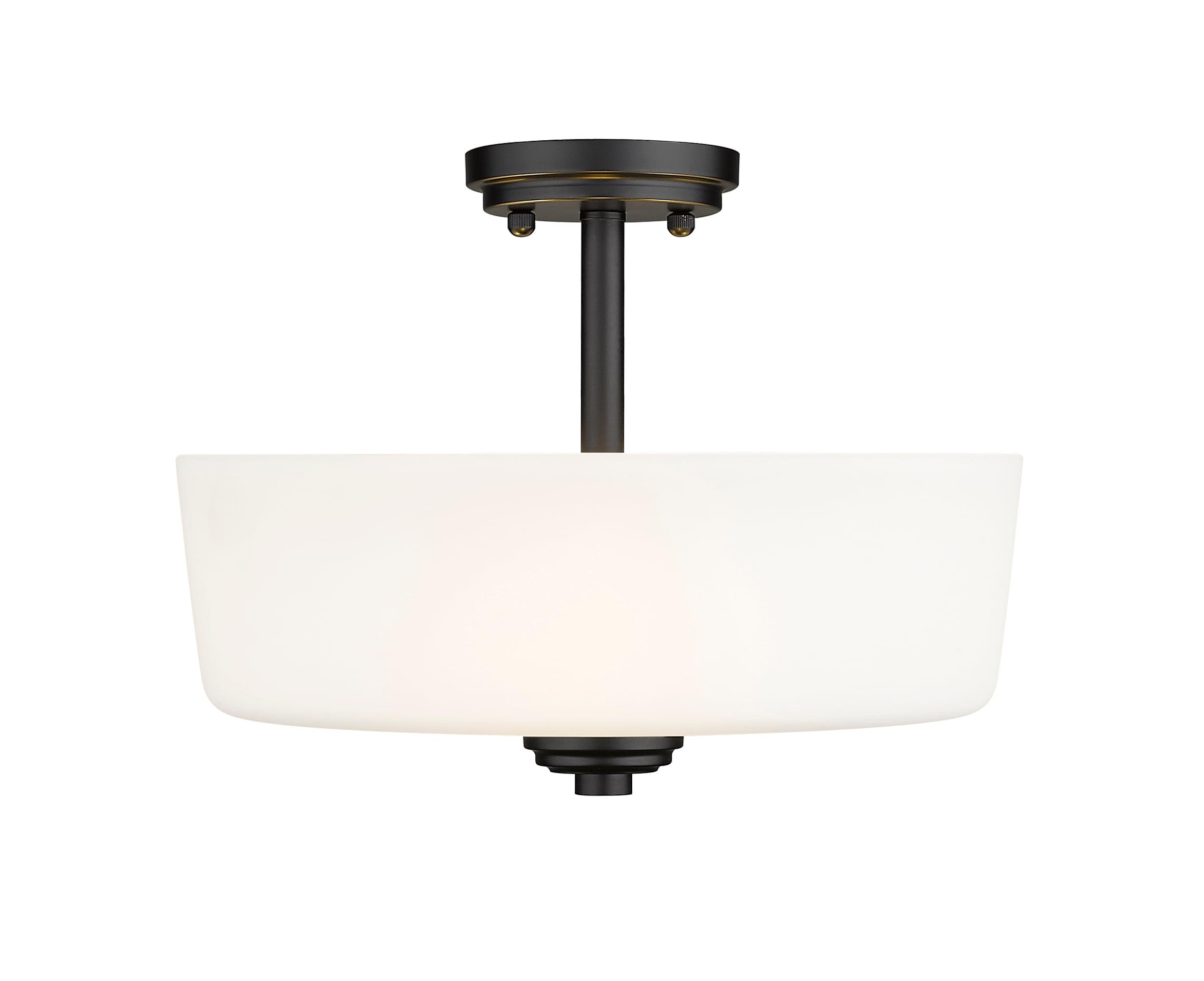 Z-Lite Arlington 3 - Light Semi-Flush Mount in  Bronze