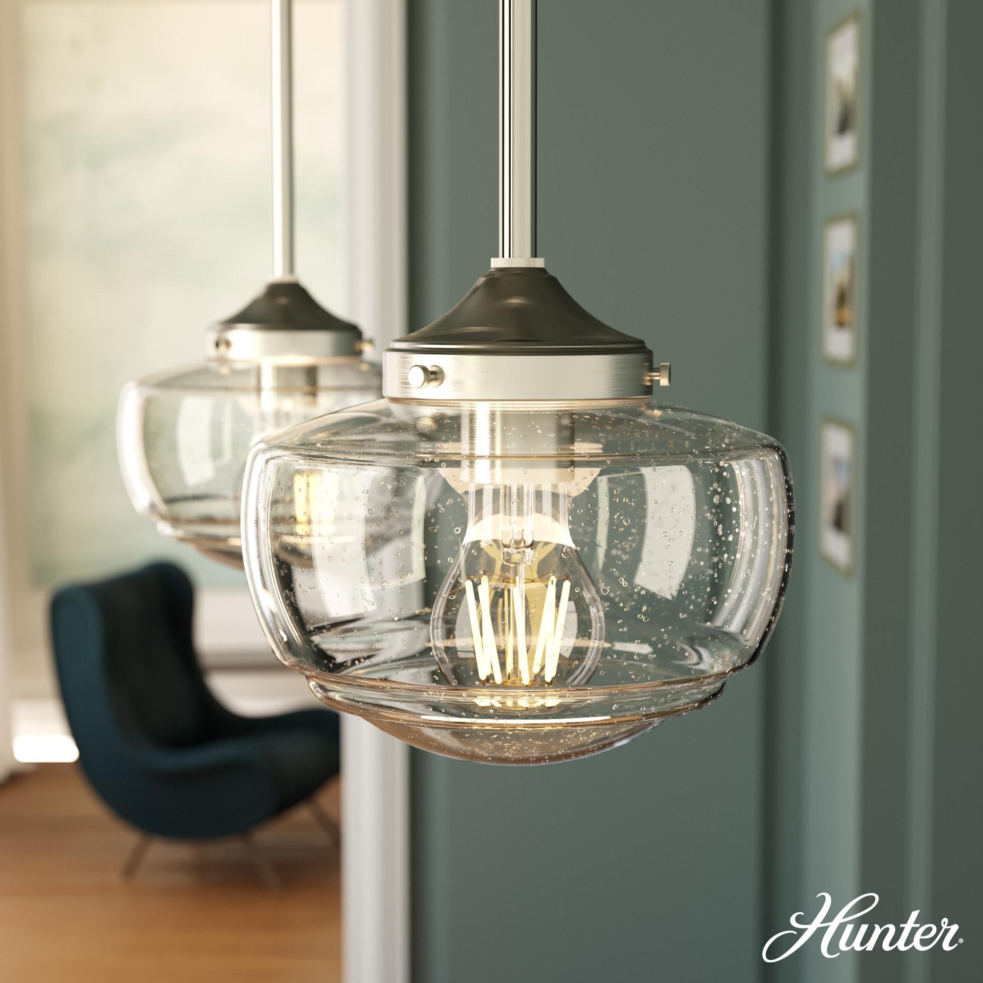 Saddle Creek 1 - Light Single Schoolhouse Pendant with Glass