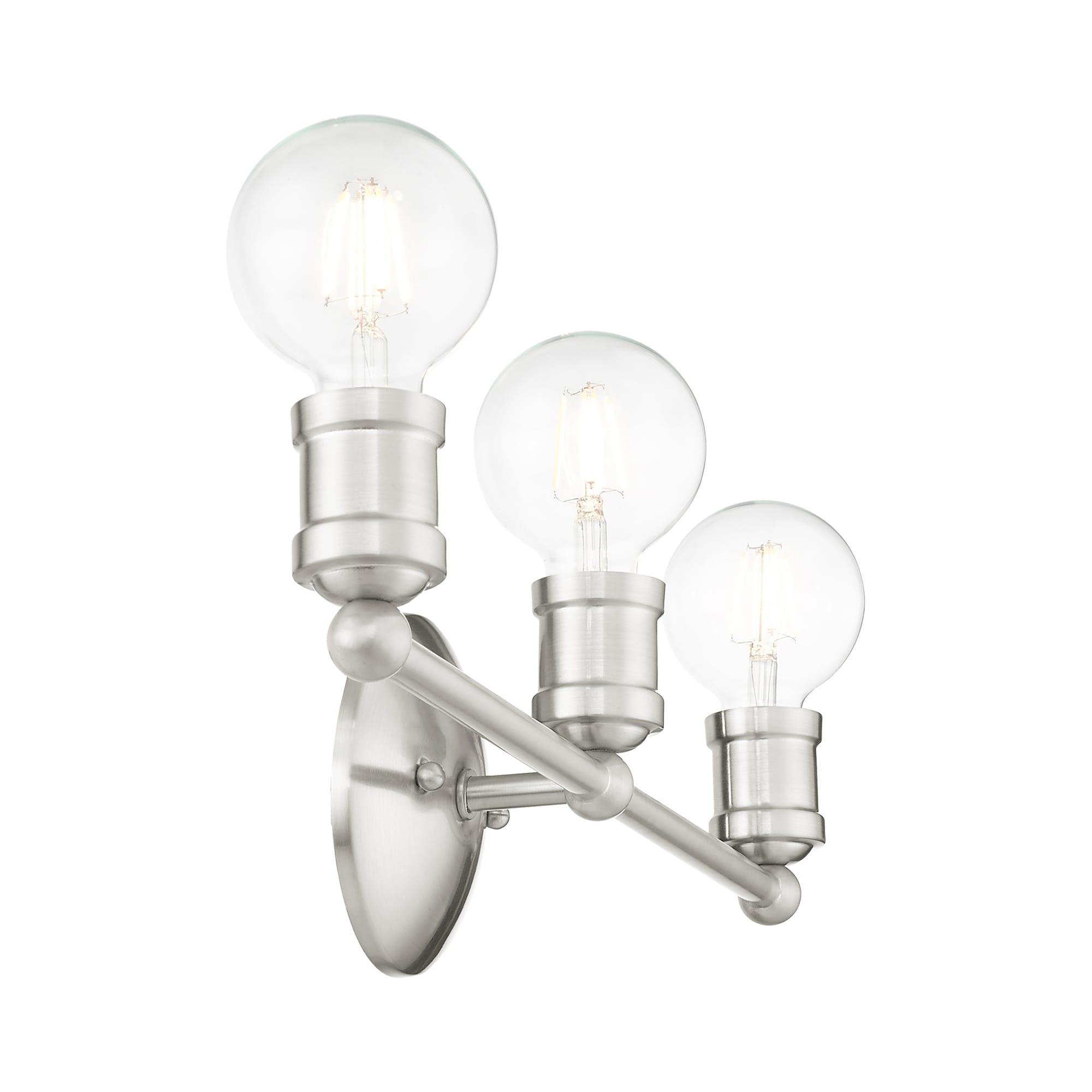 Livex Lighting Lansdale 3 - Light Vanity in  Brushed Nickel