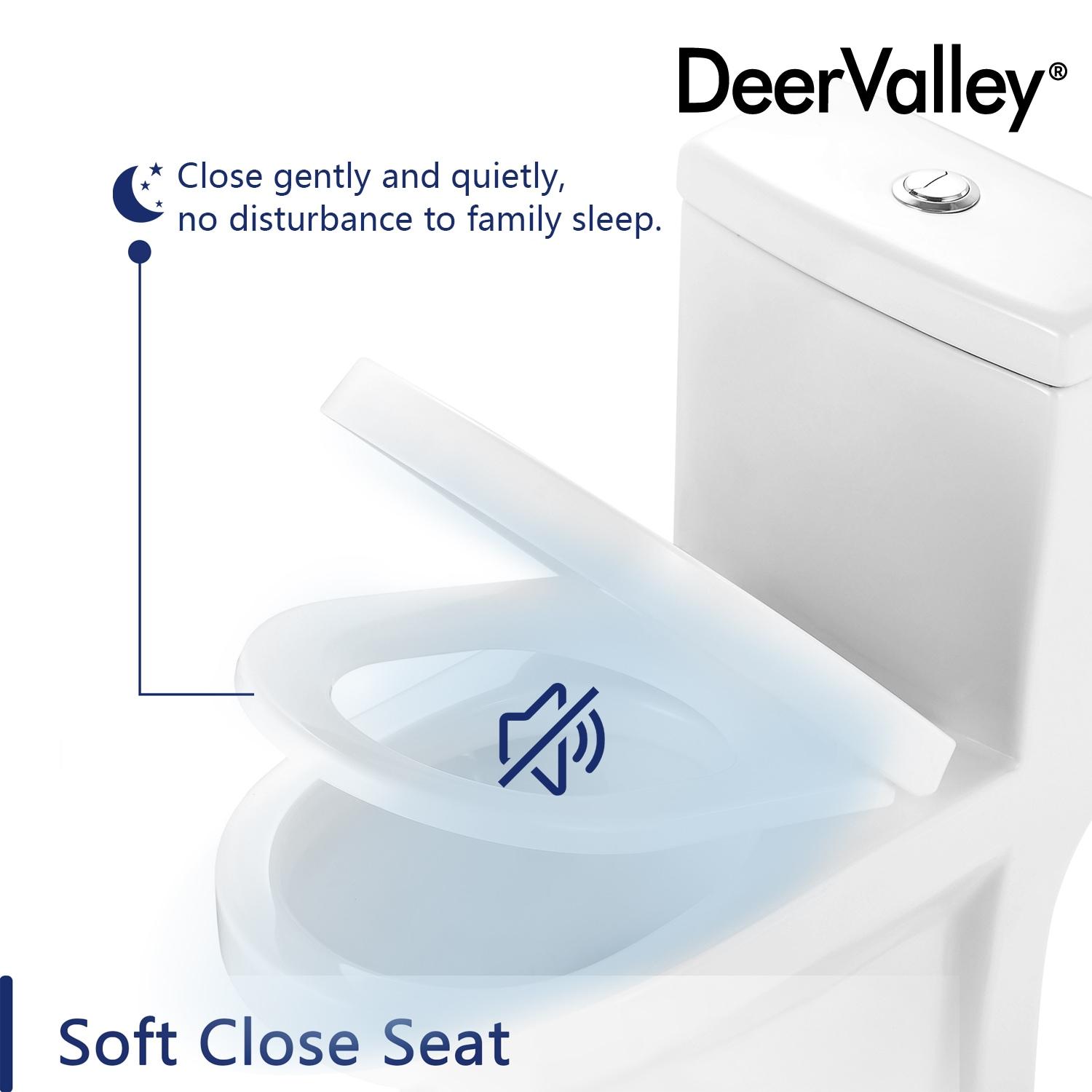 Liberty Compact Toilet, Modern One-Piece Round Toilet with Dual Flush, Easy Cleaning Fully Skirted Design(Seat Included)