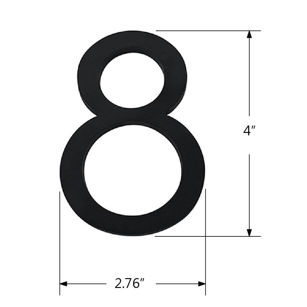 Montague Metal Products Inc. 4'' H Metal House Number