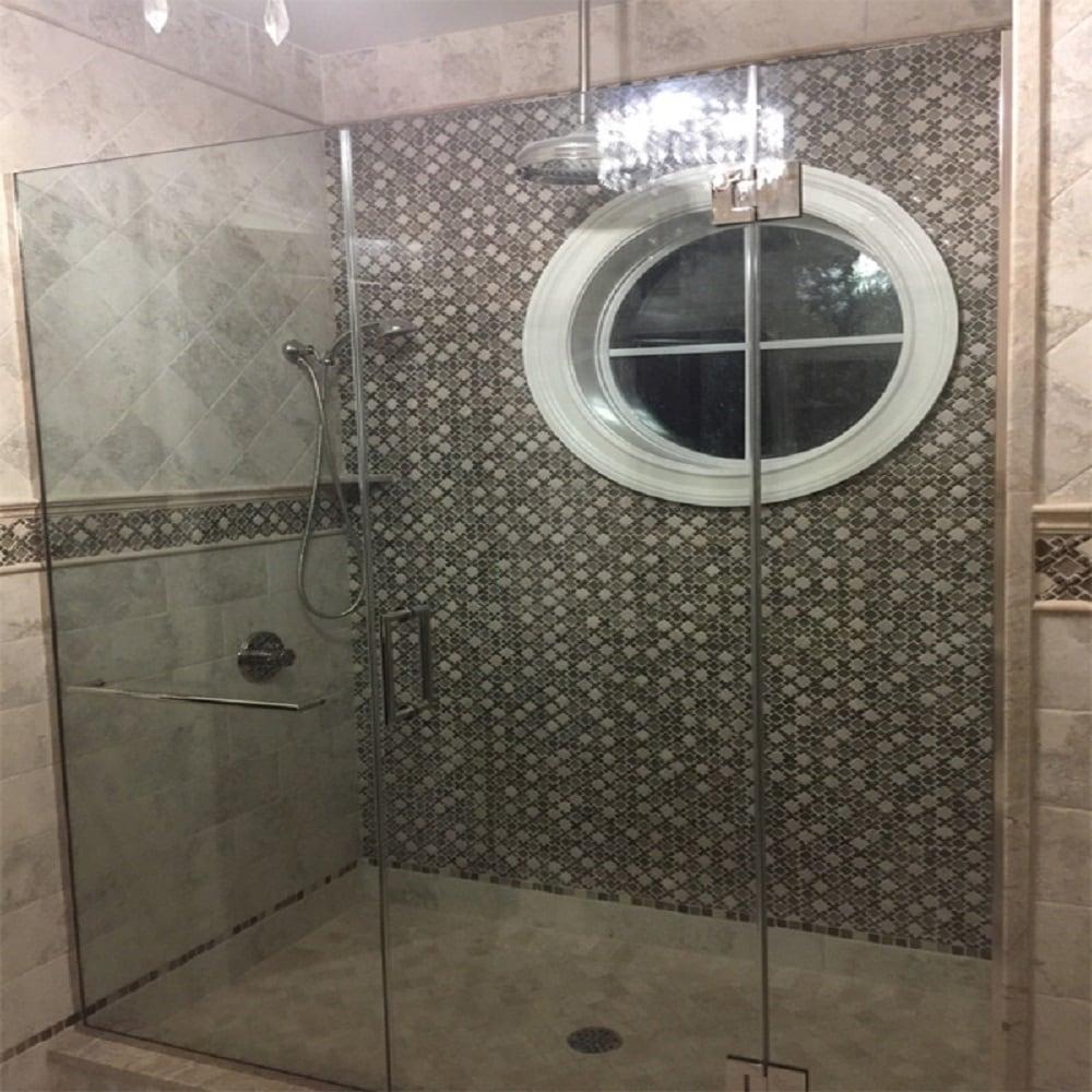 11" x 11" Glass Grid Mosaic Wall Tile