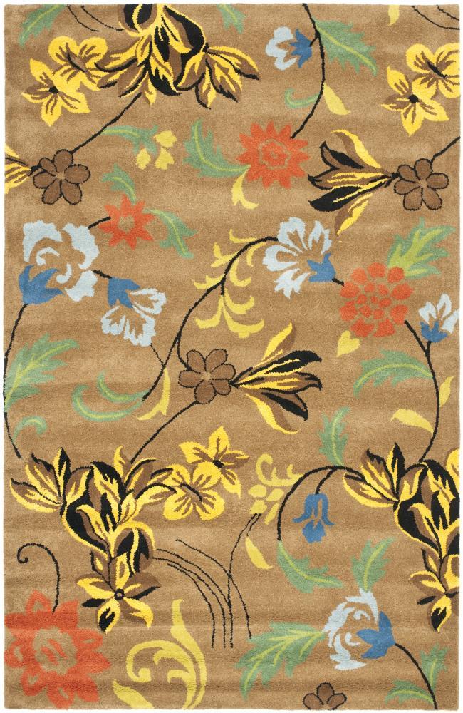 Soho SOH736 Hand Tufted Rectangle Contemporary Area Rug - Brown - 5' X 8' - Safavieh.