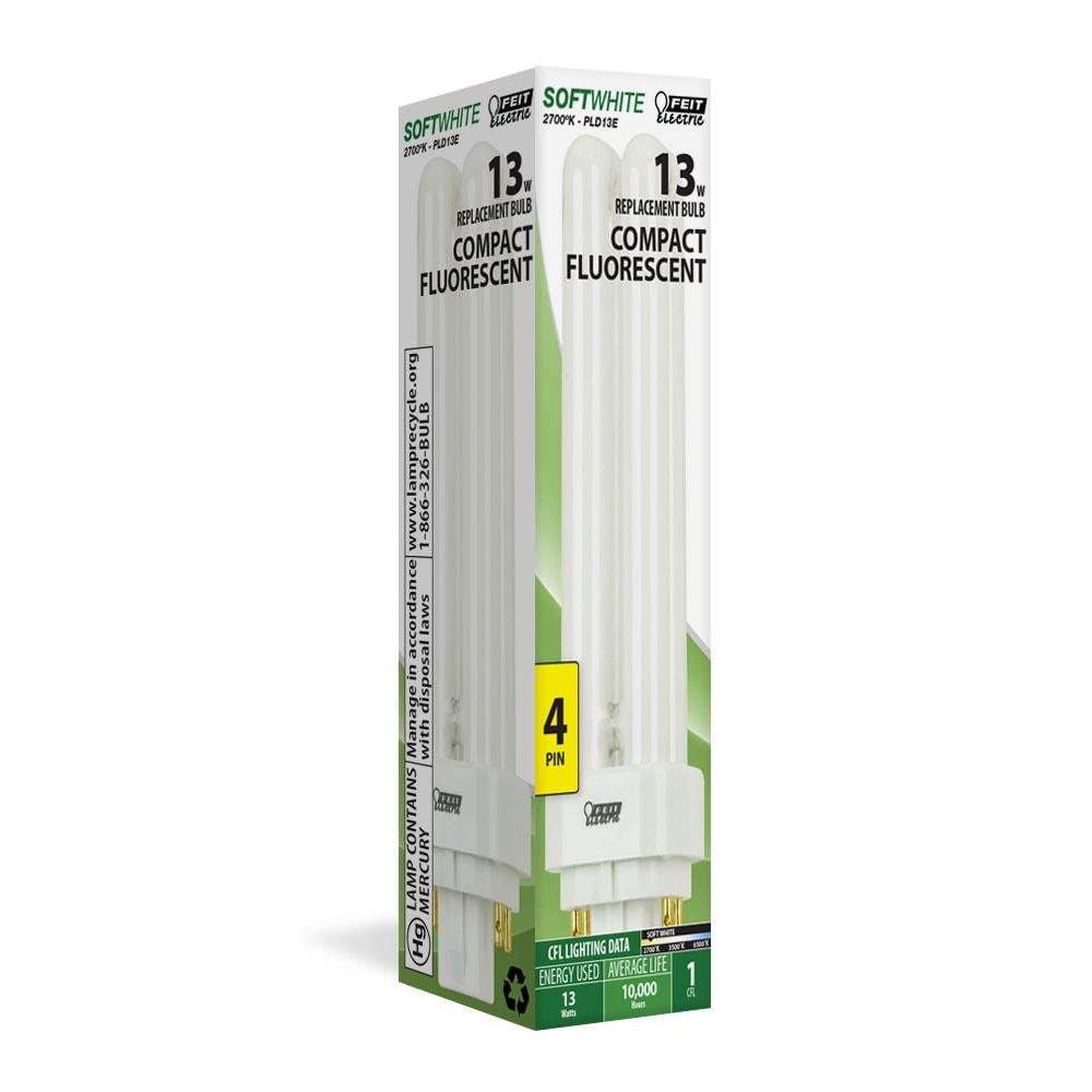 18-Watt White Frosted Glass CFL Tubular Light Bulb