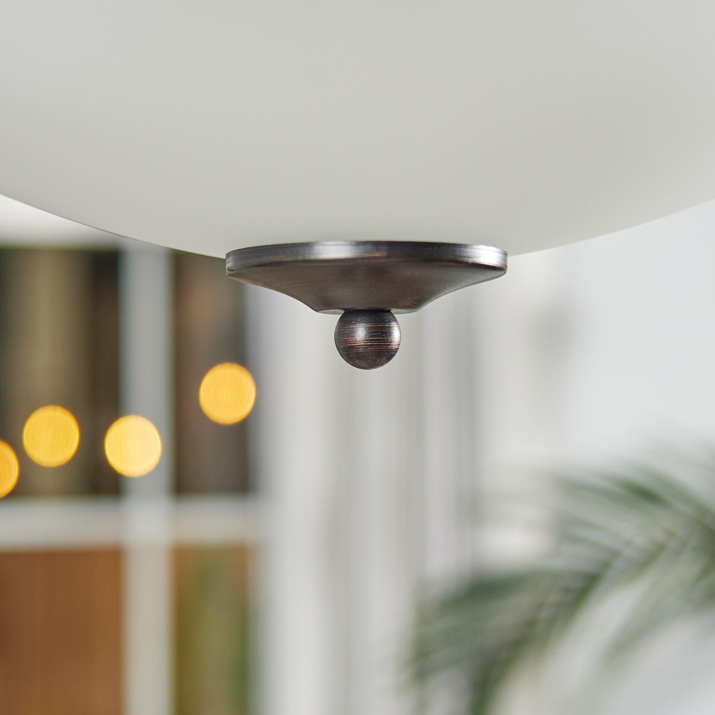 Geary 3-Light Burnt Sienna Semi-Flush Mount Convertible Pendant